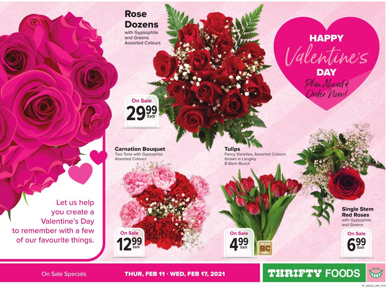 Thrifty Foods - Valentine's Day 2021 Flyer - 02/11-02/17/2021
