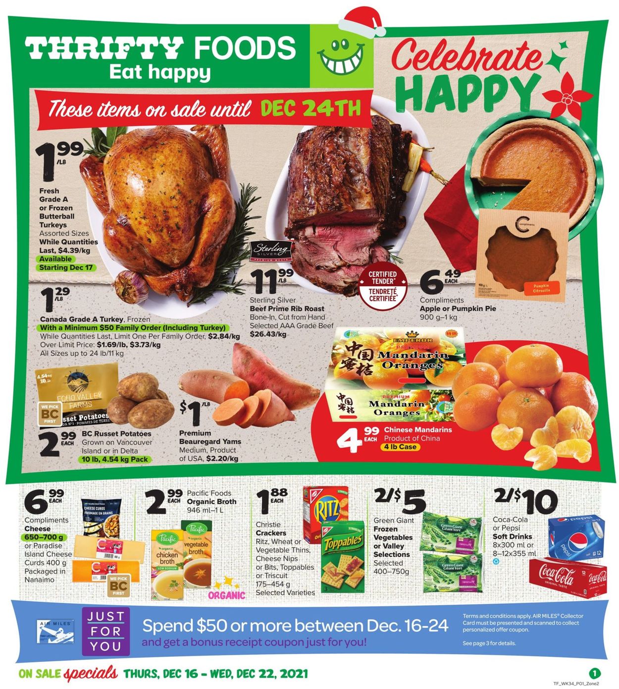 Thrifty Foods HOLIDAYS 2021 Flyer - 12/16-12/22/2021