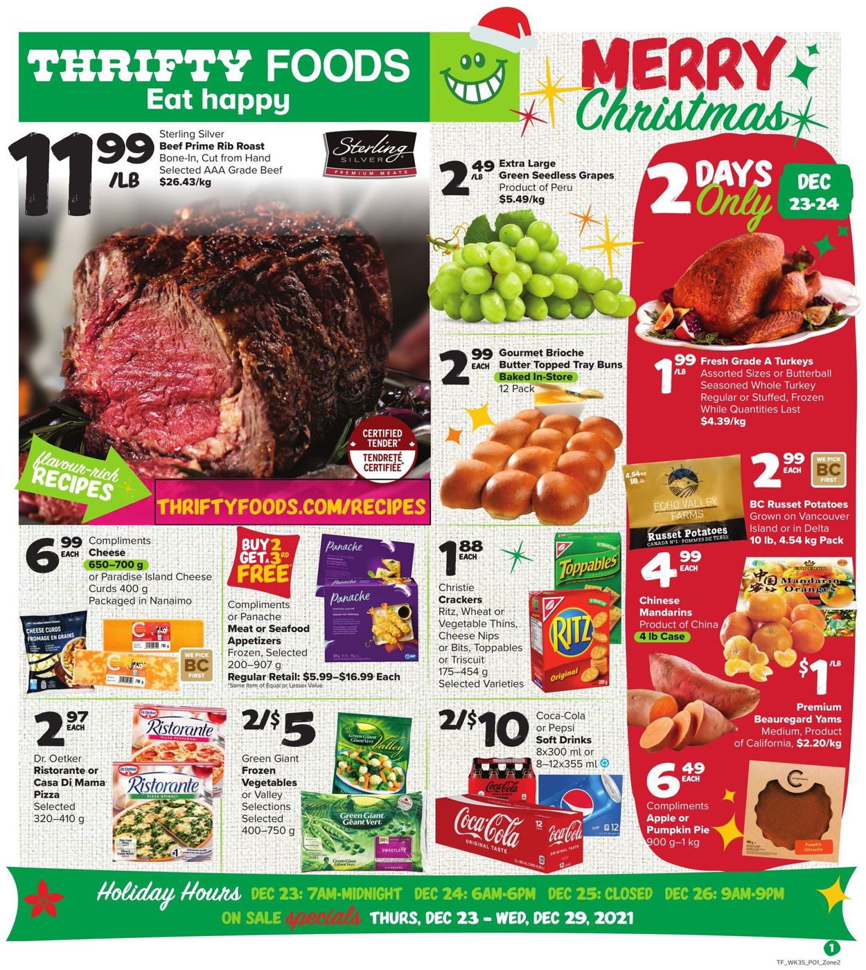 Thrifty Foods Flyer - 12/23-12/29/2021