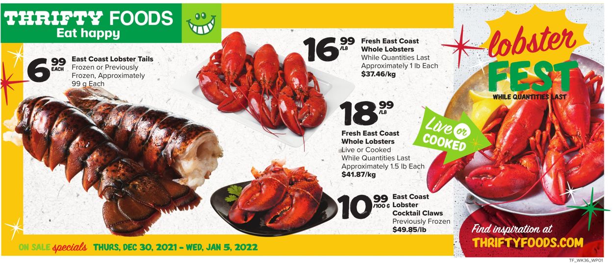 Thrifty Foods Flyer - 12/30-01/05/2022