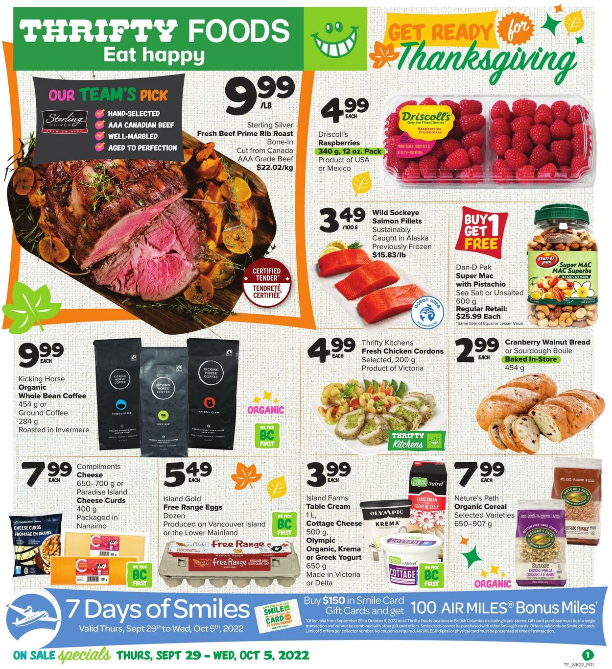 Thrifty Foods Flyer - 09/29-10/05/2022