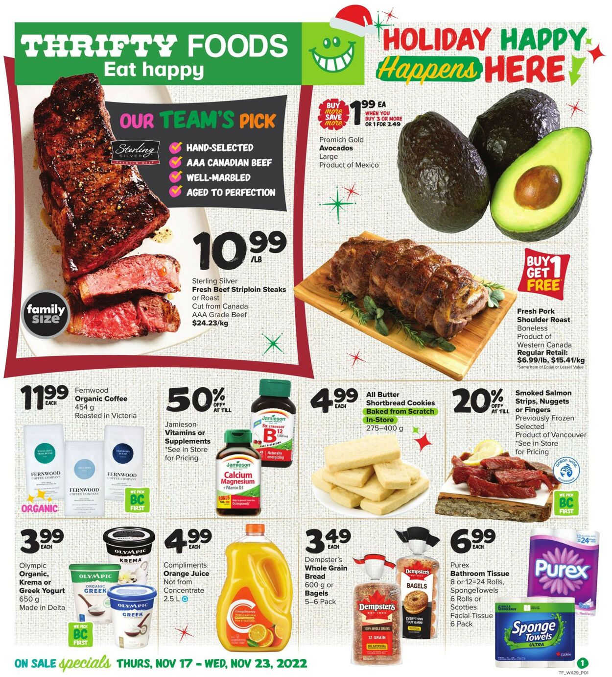 Thrifty Foods Flyer - 11/17-11/23/2022
