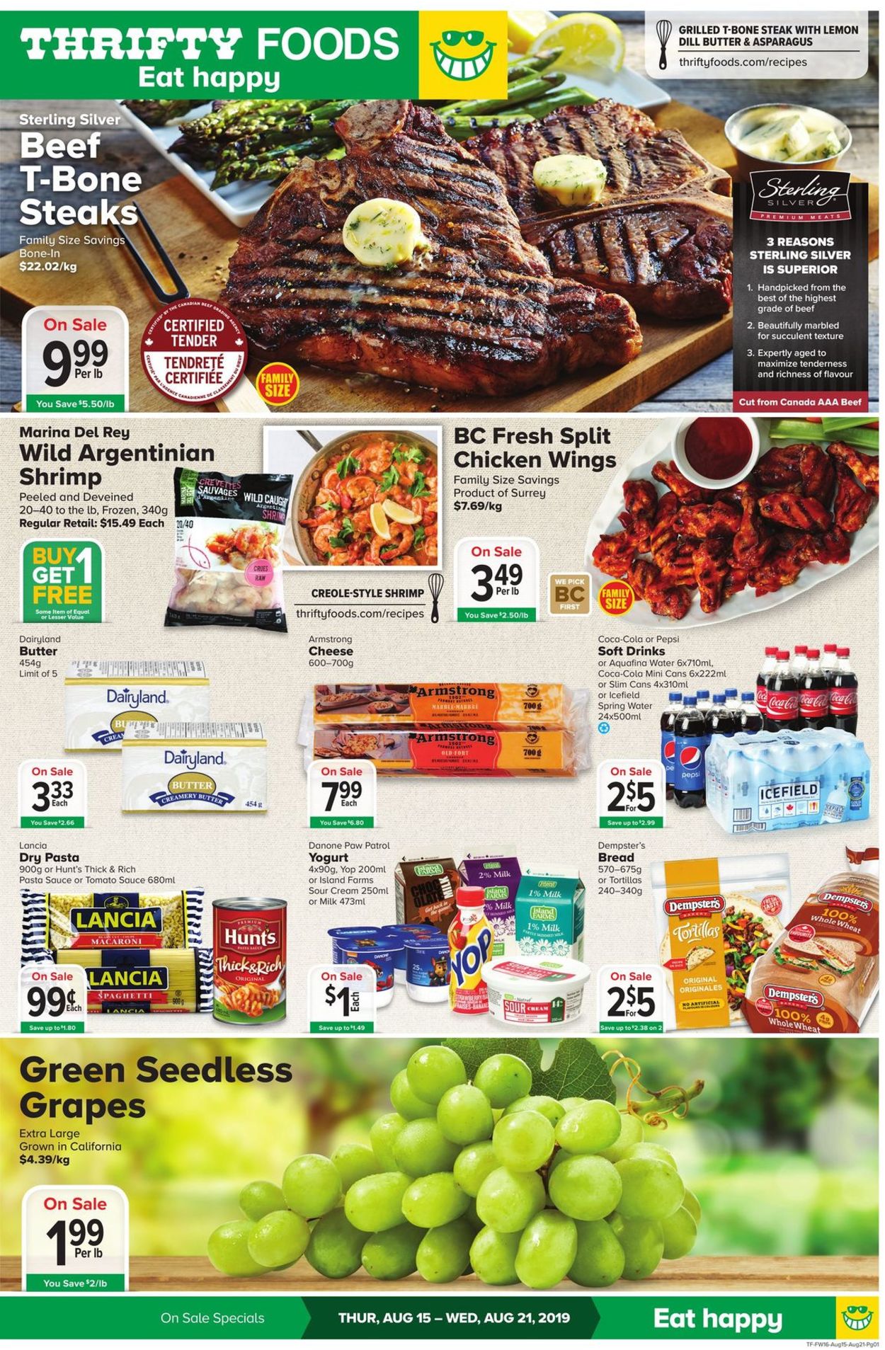 Thrifty Foods Flyer - 08/15-08/21/2019