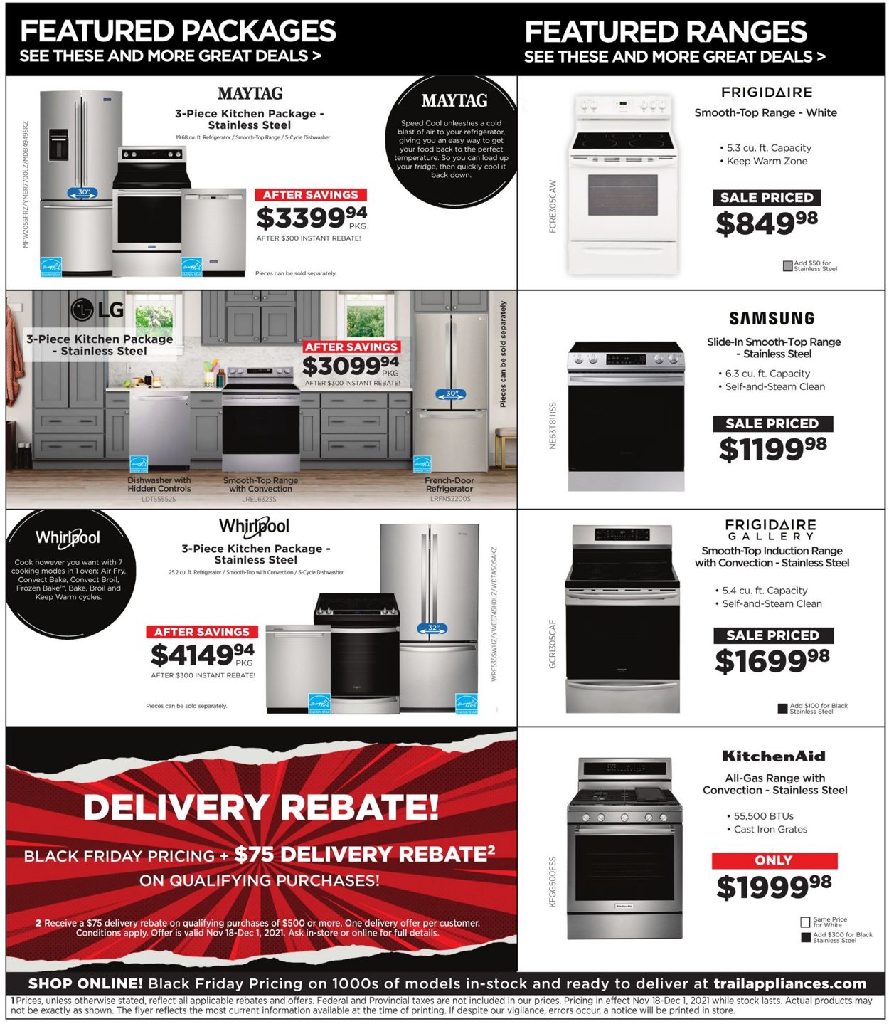 Trail Appliances BLACK FRIDAY 2021 Flyer - 11/18-12/01/2021 (Page 3)