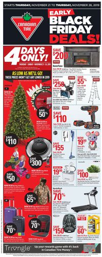 Canadian Tire EARLY BLACK FRIDAY DEALS 2019