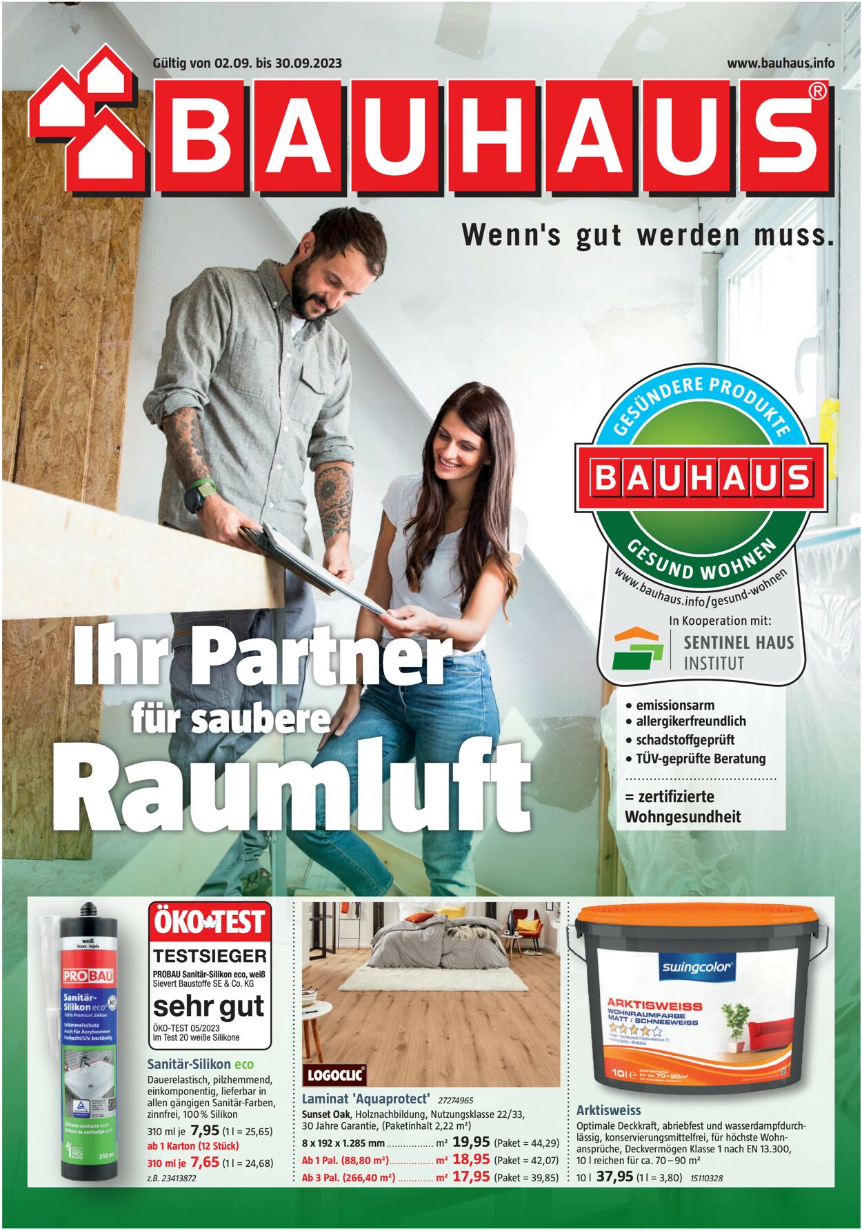 Bauhaus Prospekt - Aktuell vom 01.09-08.09.2023