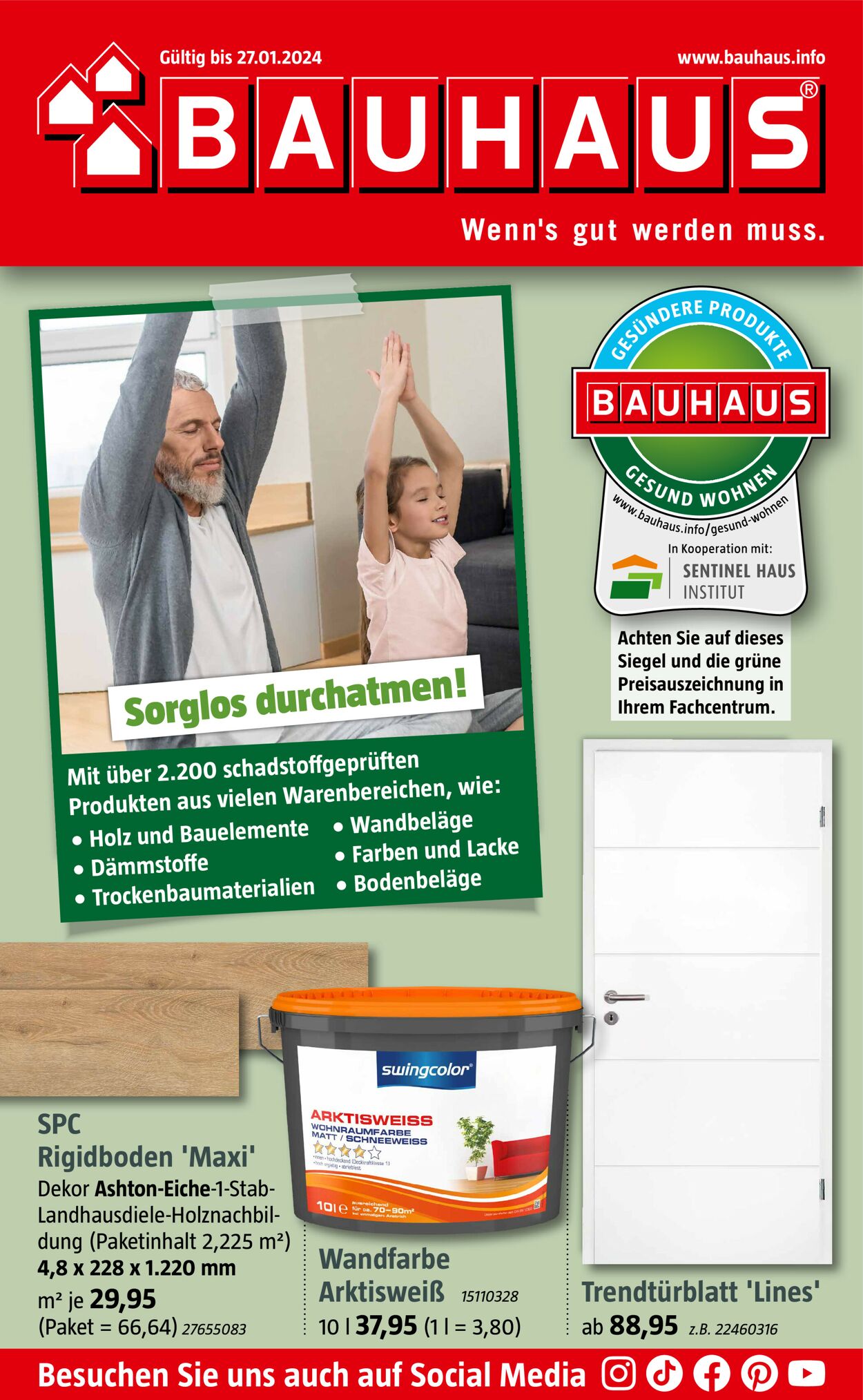 Bauhaus Prospekt - Aktuell vom 29.12-05.01.2024