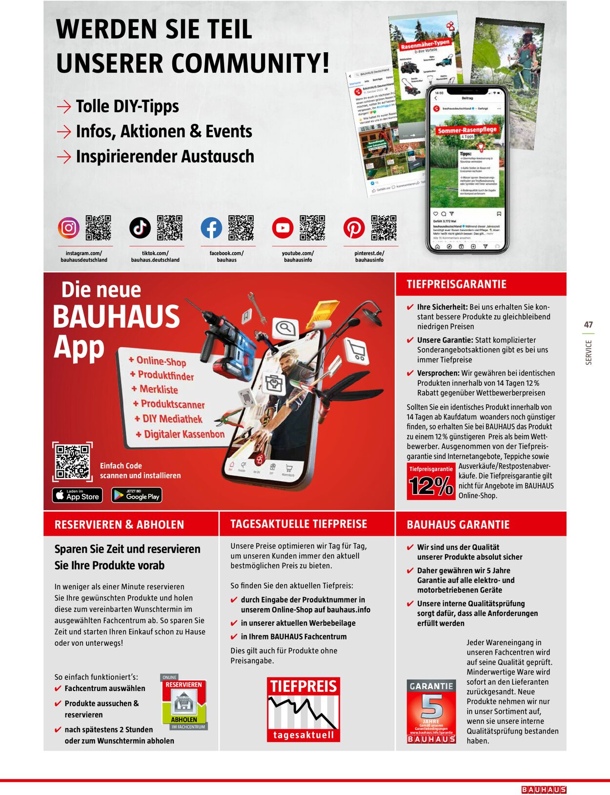 Bauhaus Prospekt - Aktuell vom 14.02-21.02.2024 (Seite 47)