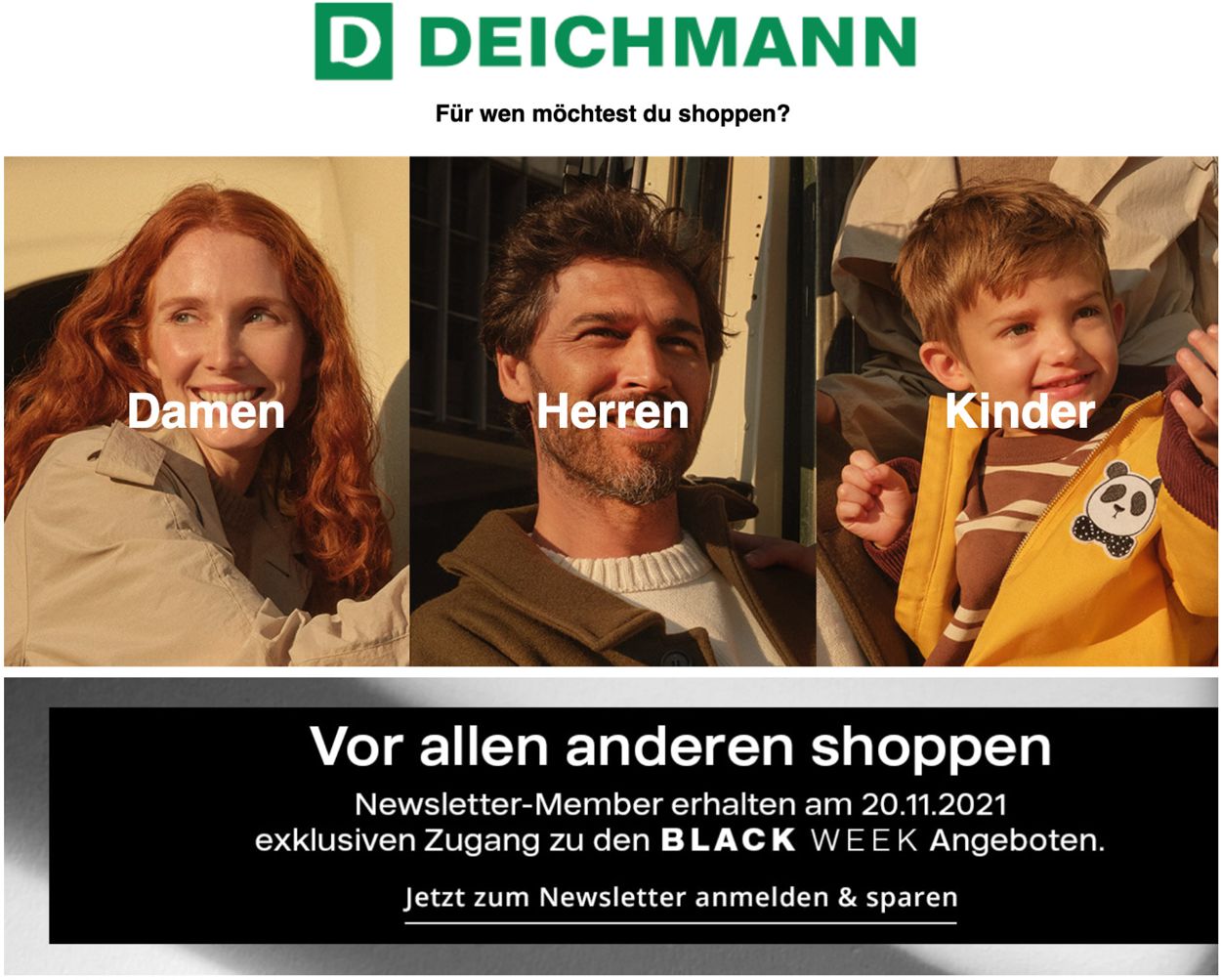 Deichmann BLACK FRIDAY 2021 Prospekt - Aktuell vom 19.11-30.11.2021