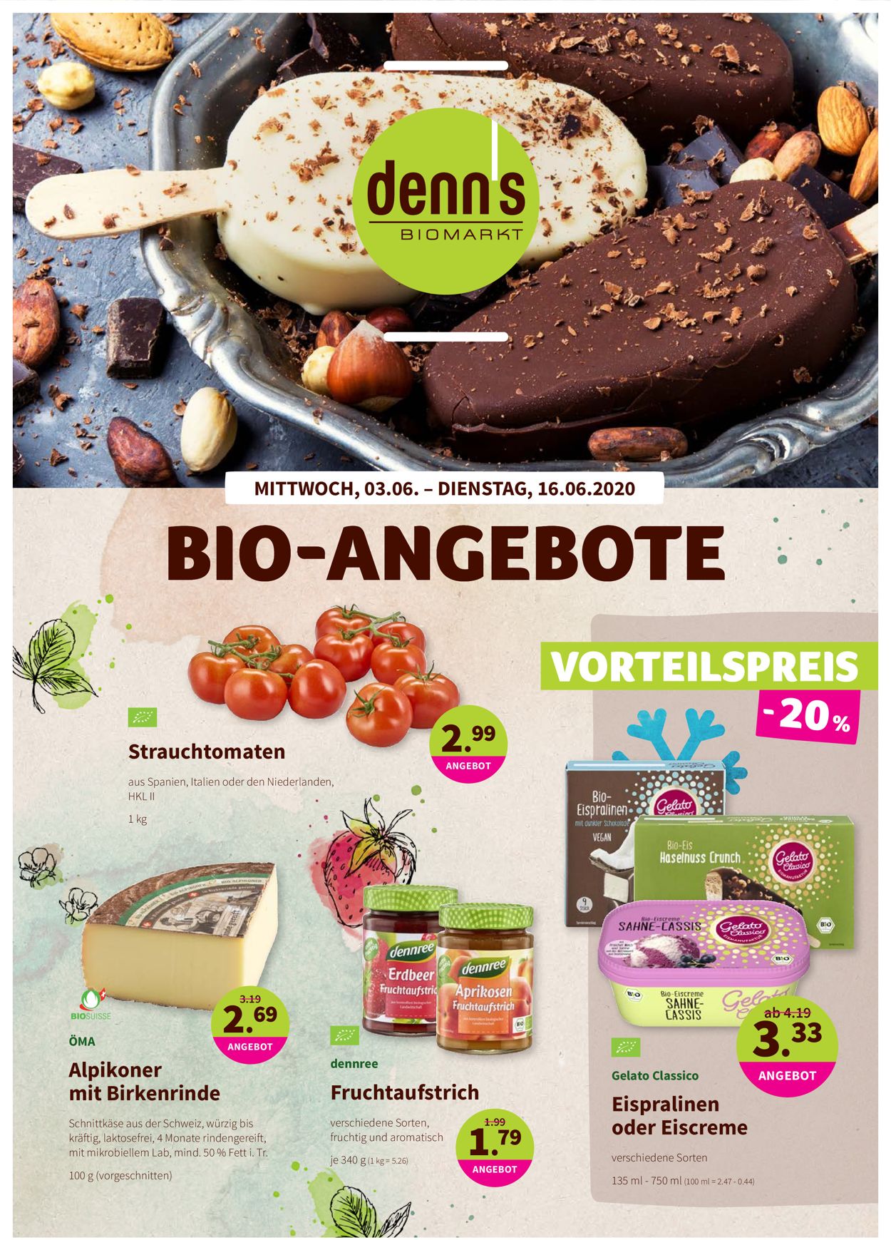 Denn's Biomarkt Prospekt - Aktuell vom 03.06-16.06.2020