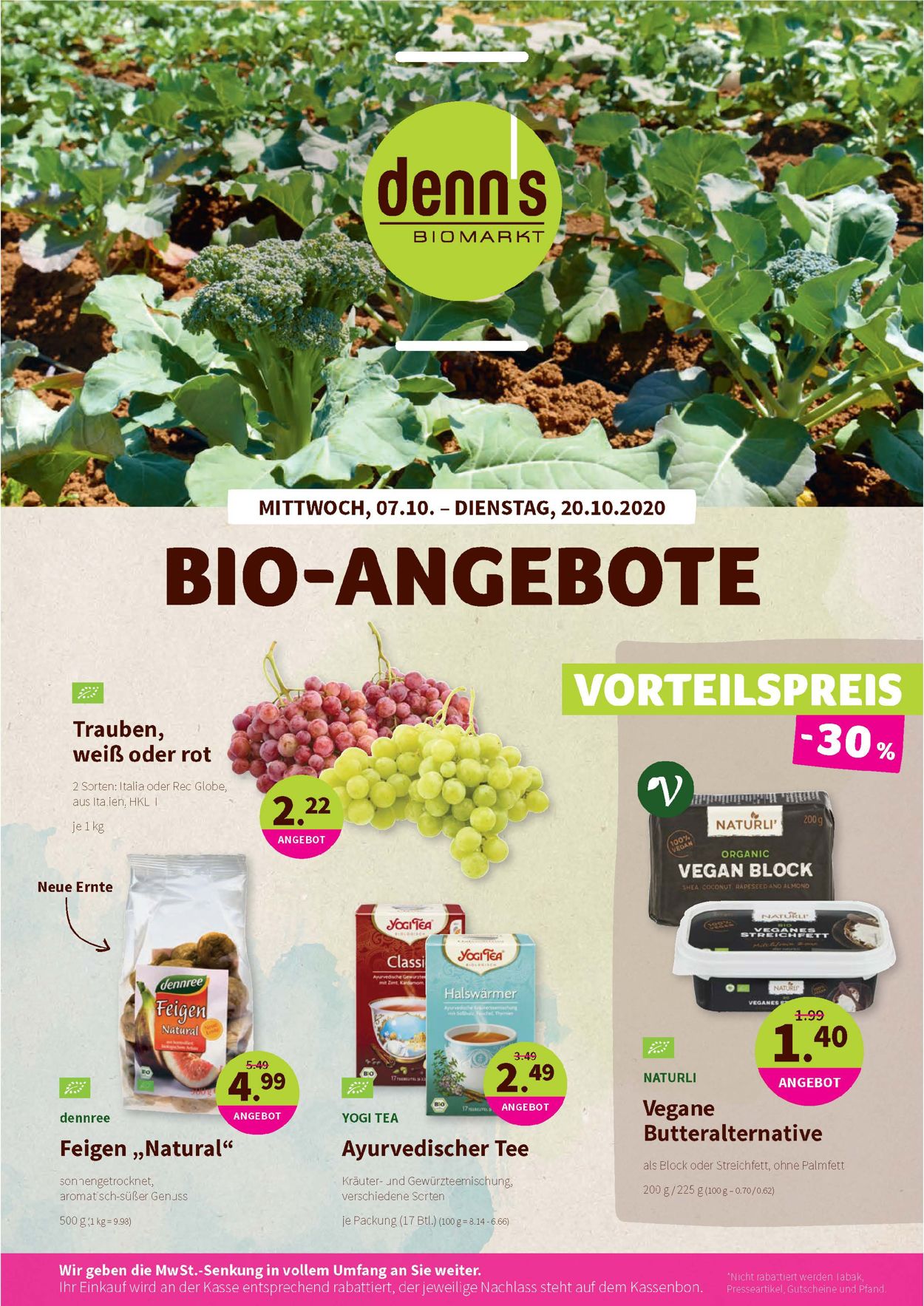 Denn's Biomarkt Prospekt - Aktuell vom 07.10-20.10.2020