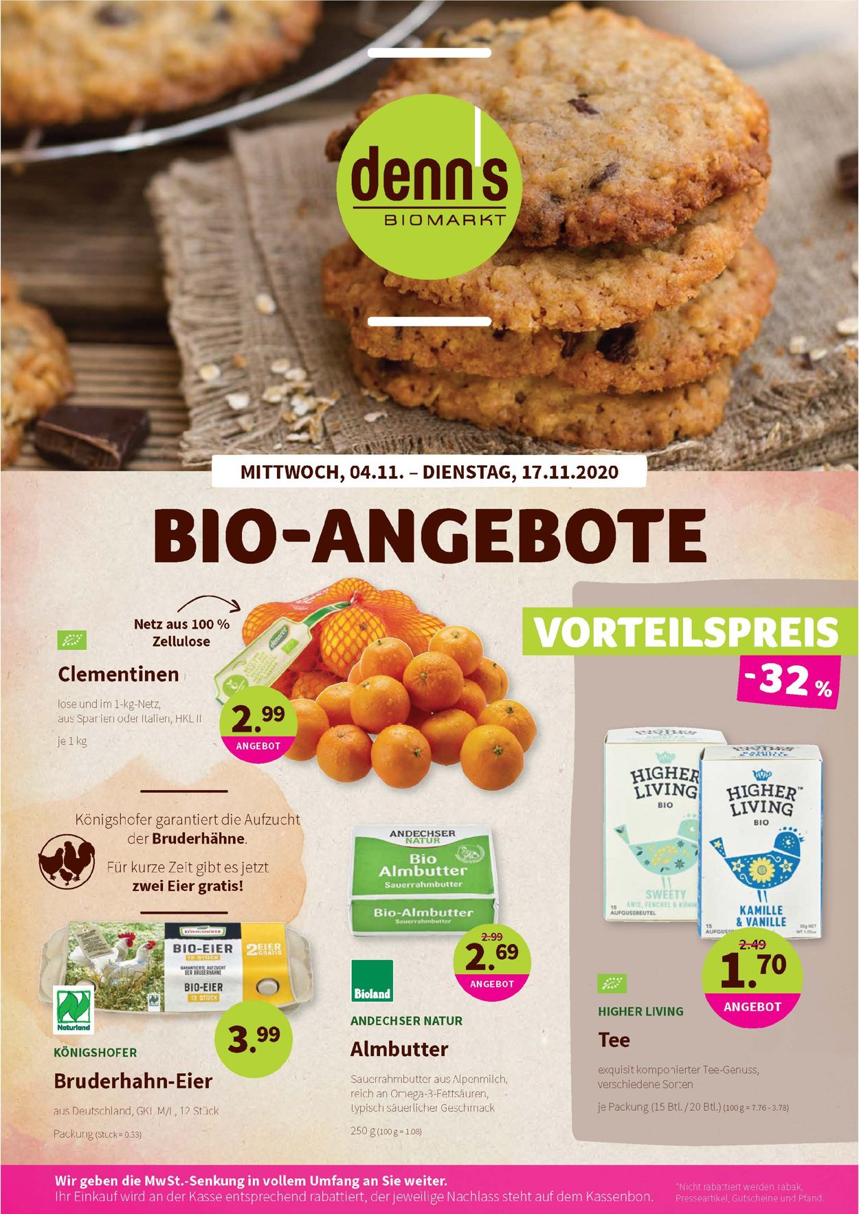 Denn's Biomarkt Prospekt - Aktuell vom 04.11-17.11.2020