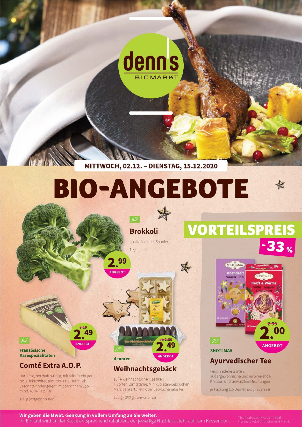 Denn's Biomarkt Prospekt - Aktuell vom 02.12-15.12.2020