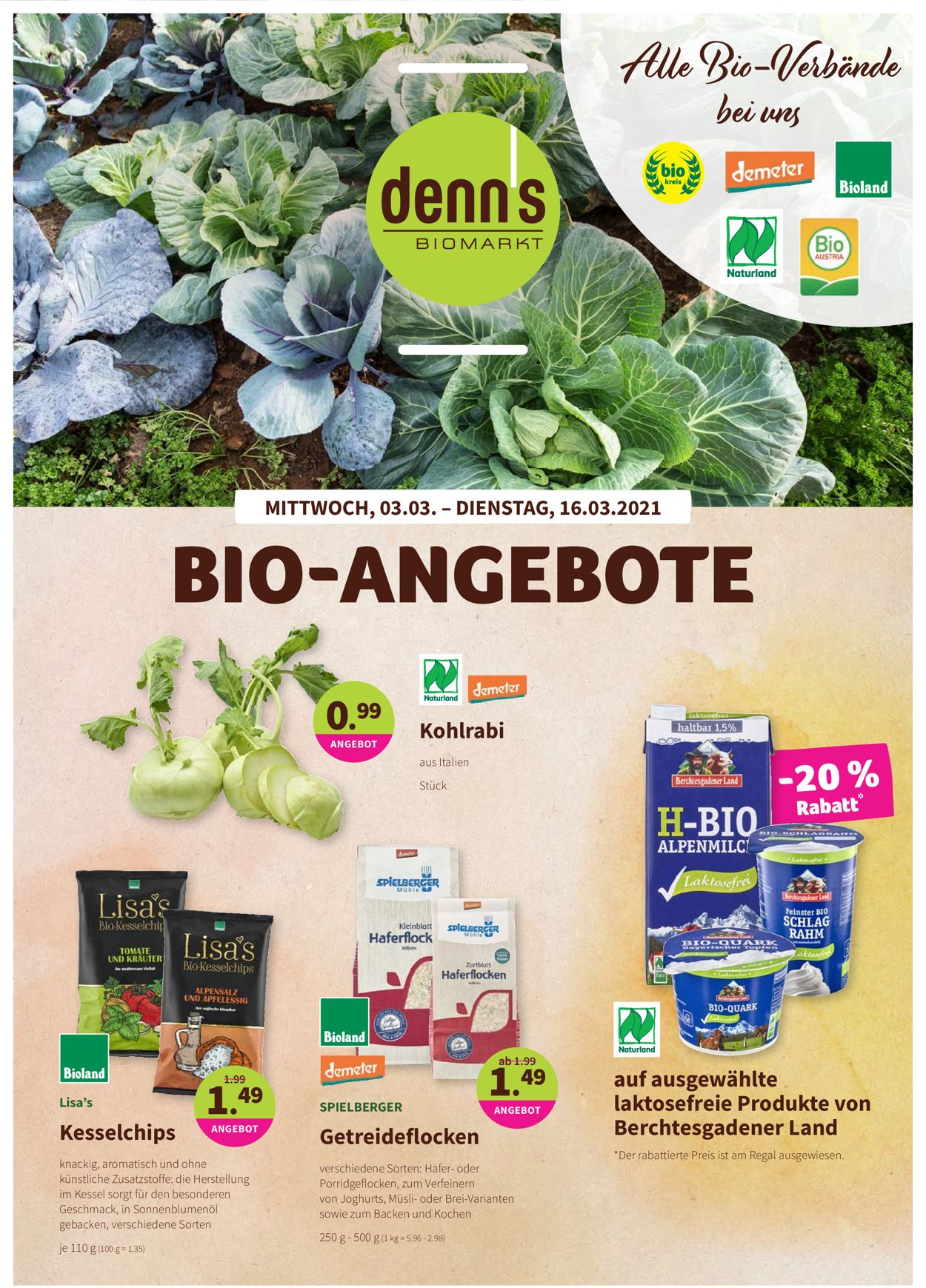 Denn's Biomarkt Prospekt - Aktuell vom 03.03-16.03.2021