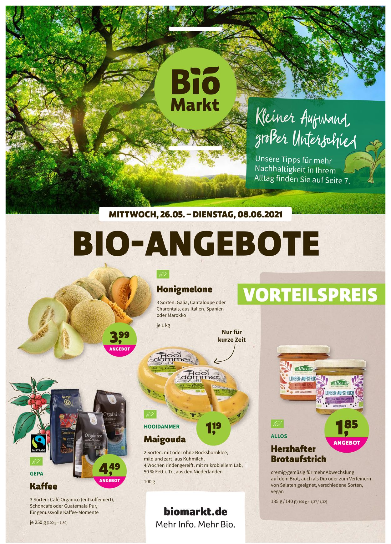 Denn's Biomarkt Prospekt - Aktuell vom 26.05-08.06.2021