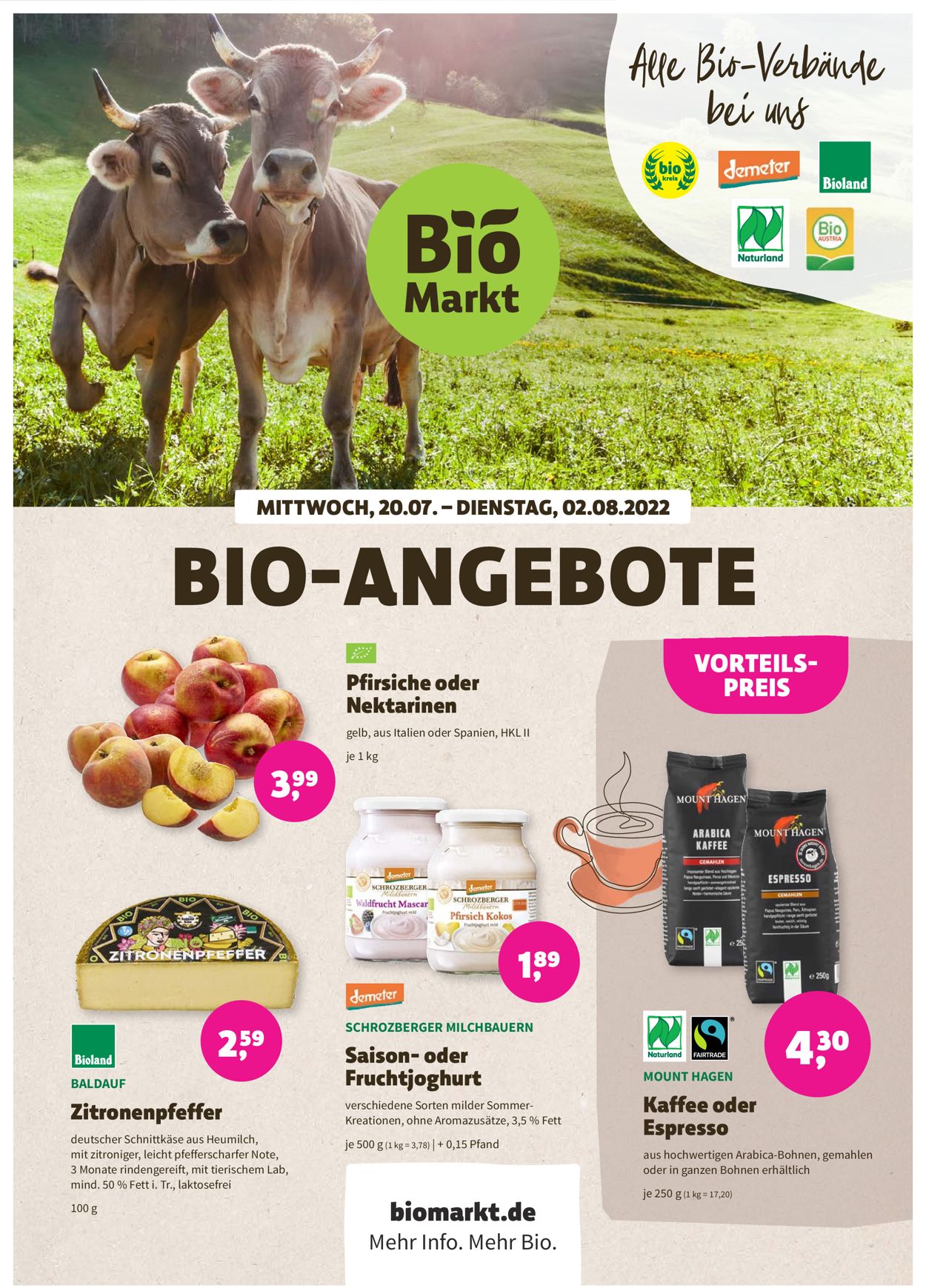 Denn's Biomarkt Prospekt - Aktuell vom 20.07-02.08.2022