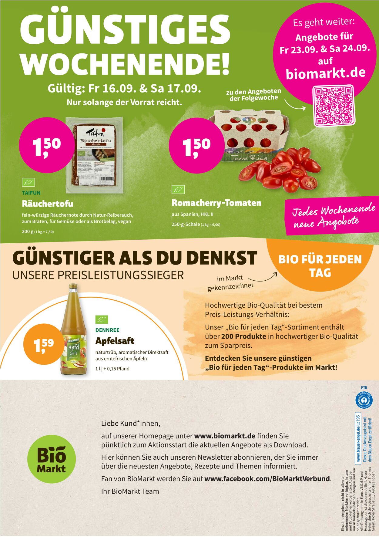 Denn's Biomarkt Prospekt - Aktuell vom 14.09-27.09.2022 (Seite 8)