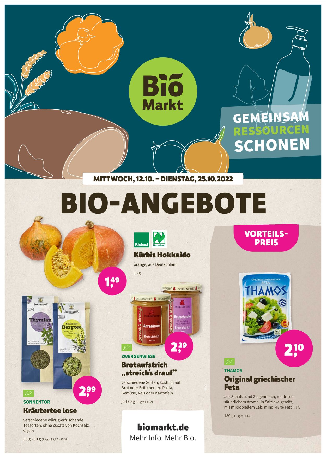 Denn's Biomarkt Prospekt - Aktuell vom 12.10-25.10.2022