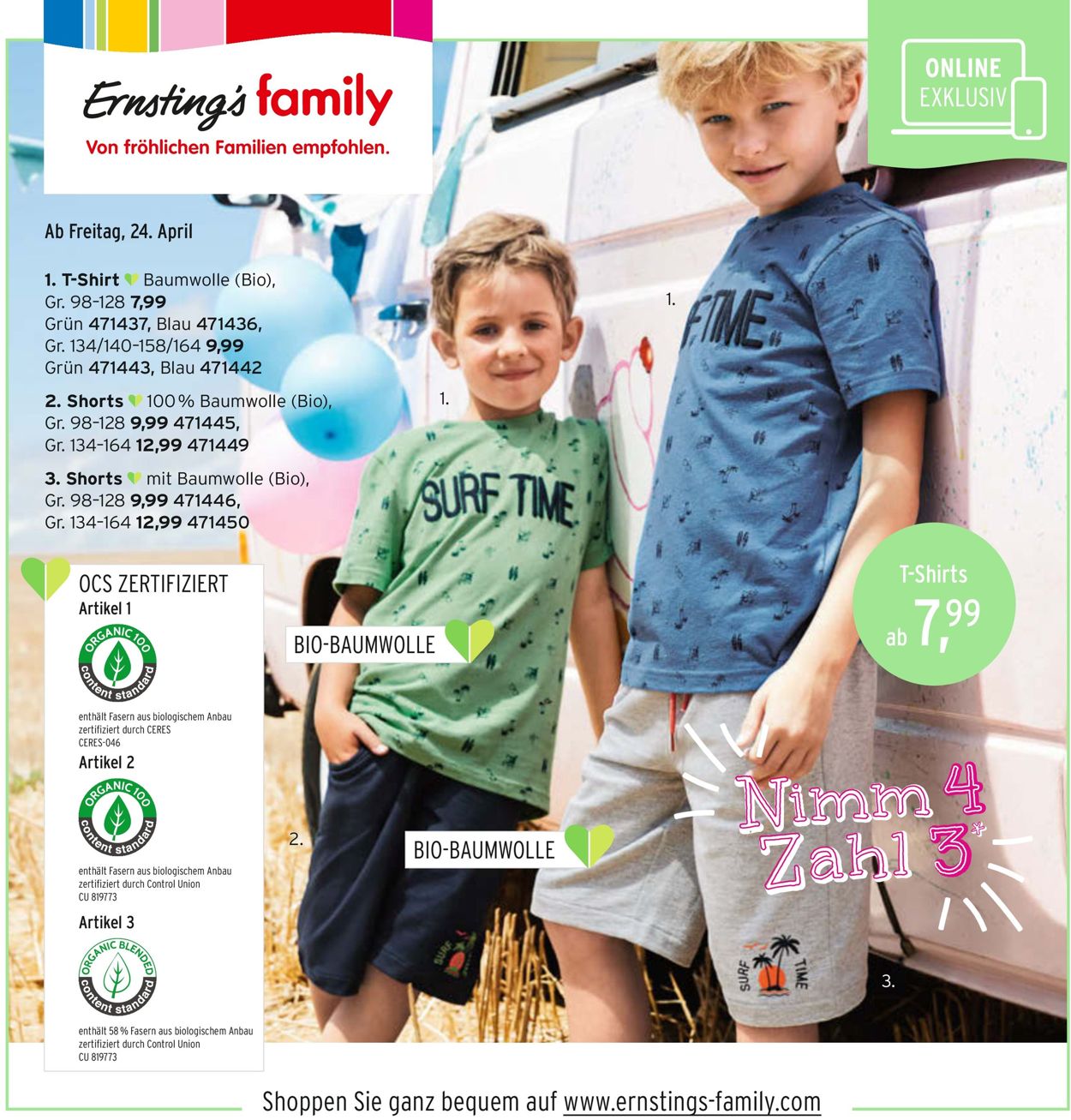 Ernstings family Prospekt - Aktuell vom 24.04-07.05.2020 (Seite 16)