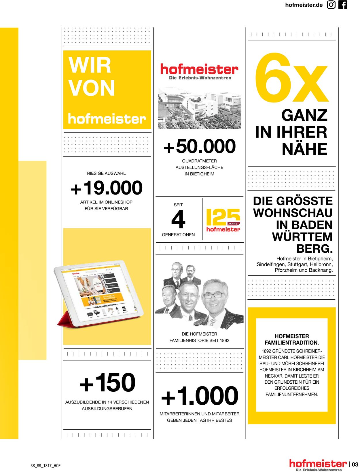 Hofmeister Prospekt - Aktuell vom 03.08-31.10.2020 (Seite 3)