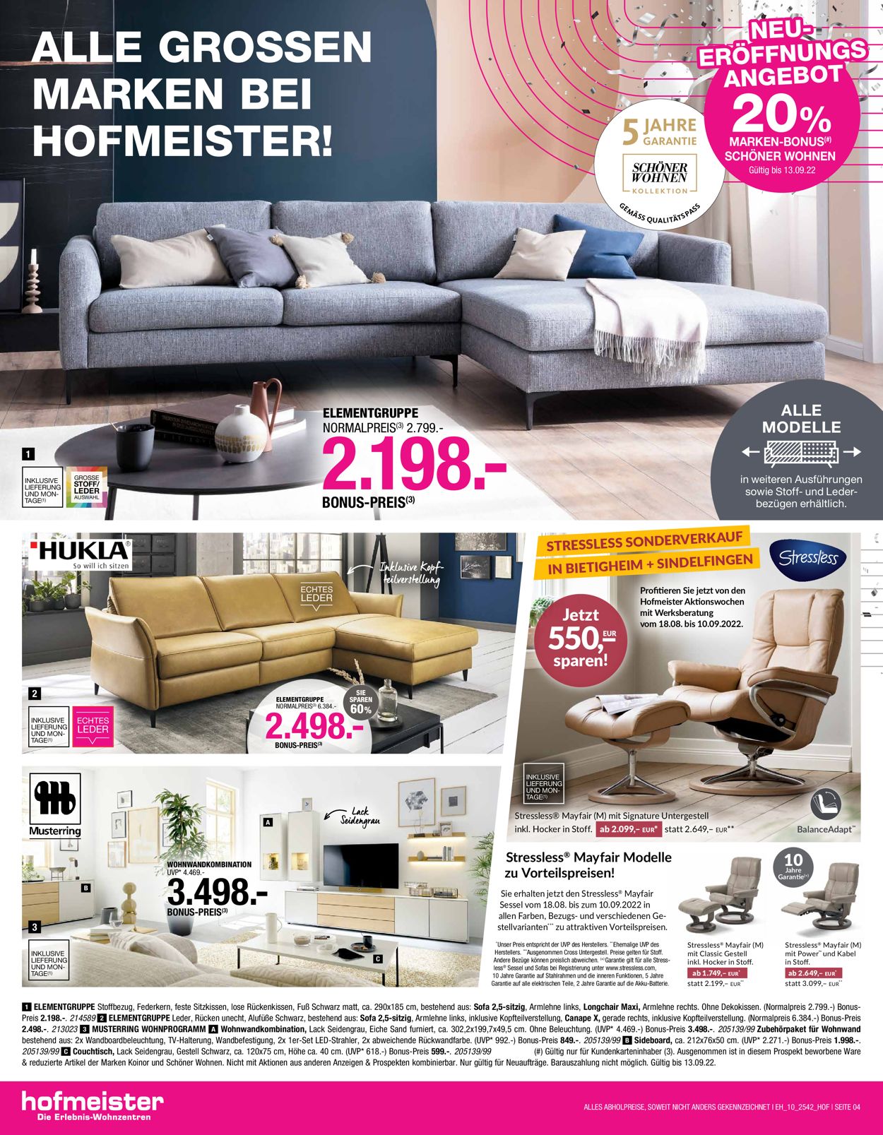 Hofmeister Prospekt - Aktuell vom 24.08-13.09.2022 (Seite 4)