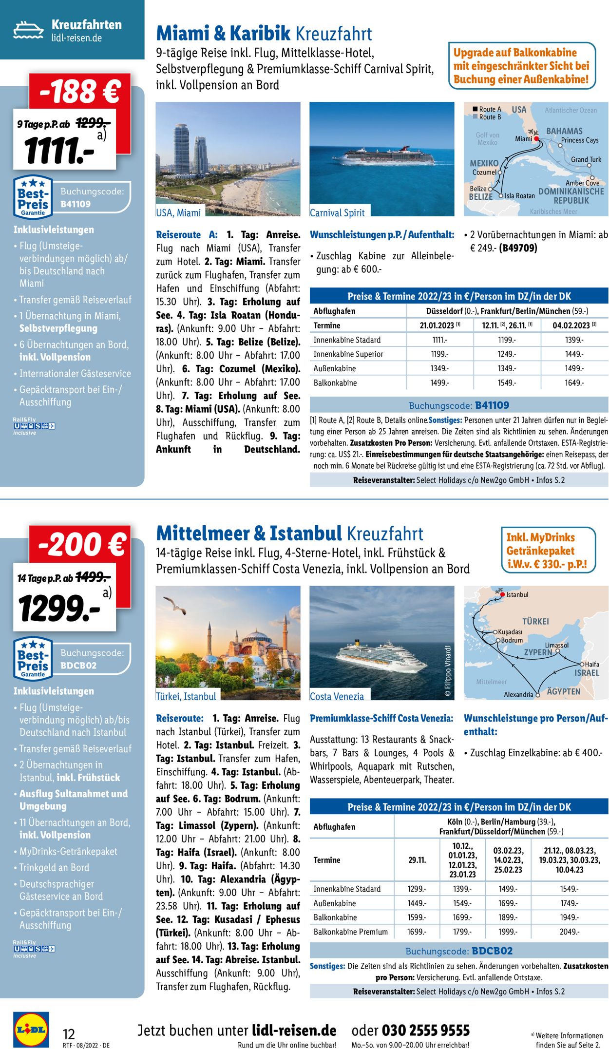 Lidl-Reisen Prospekt - Aktuell vom 13.08-12.10.2022 (Seite 12)