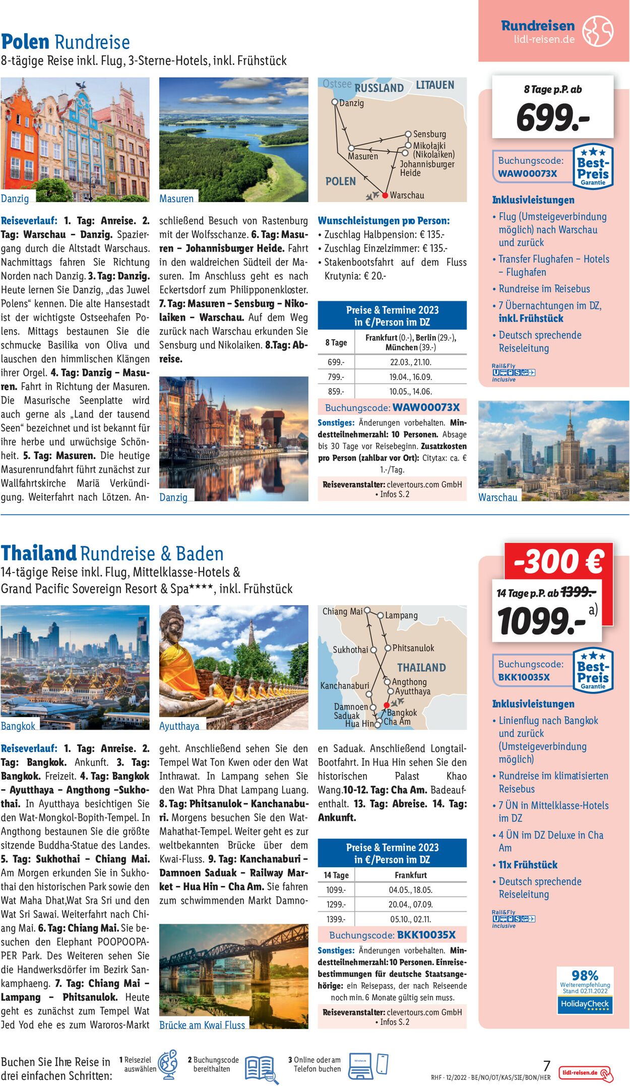 Lidl-Reisen Prospekt - Aktuell vom 30.11-31.12.2022 (Seite 7)