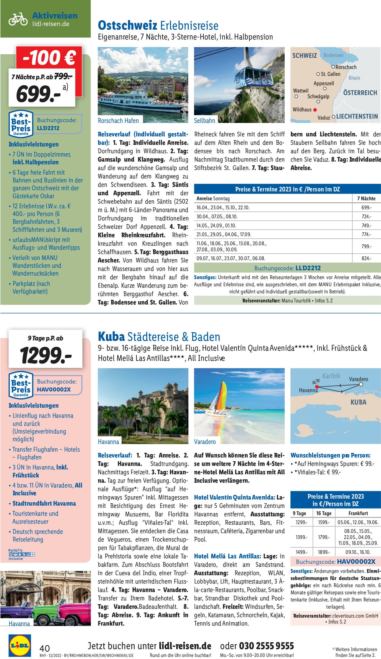 Lidl-Reisen Prospekt - Aktuell vom 30.11-31.12.2022 (Seite 40)