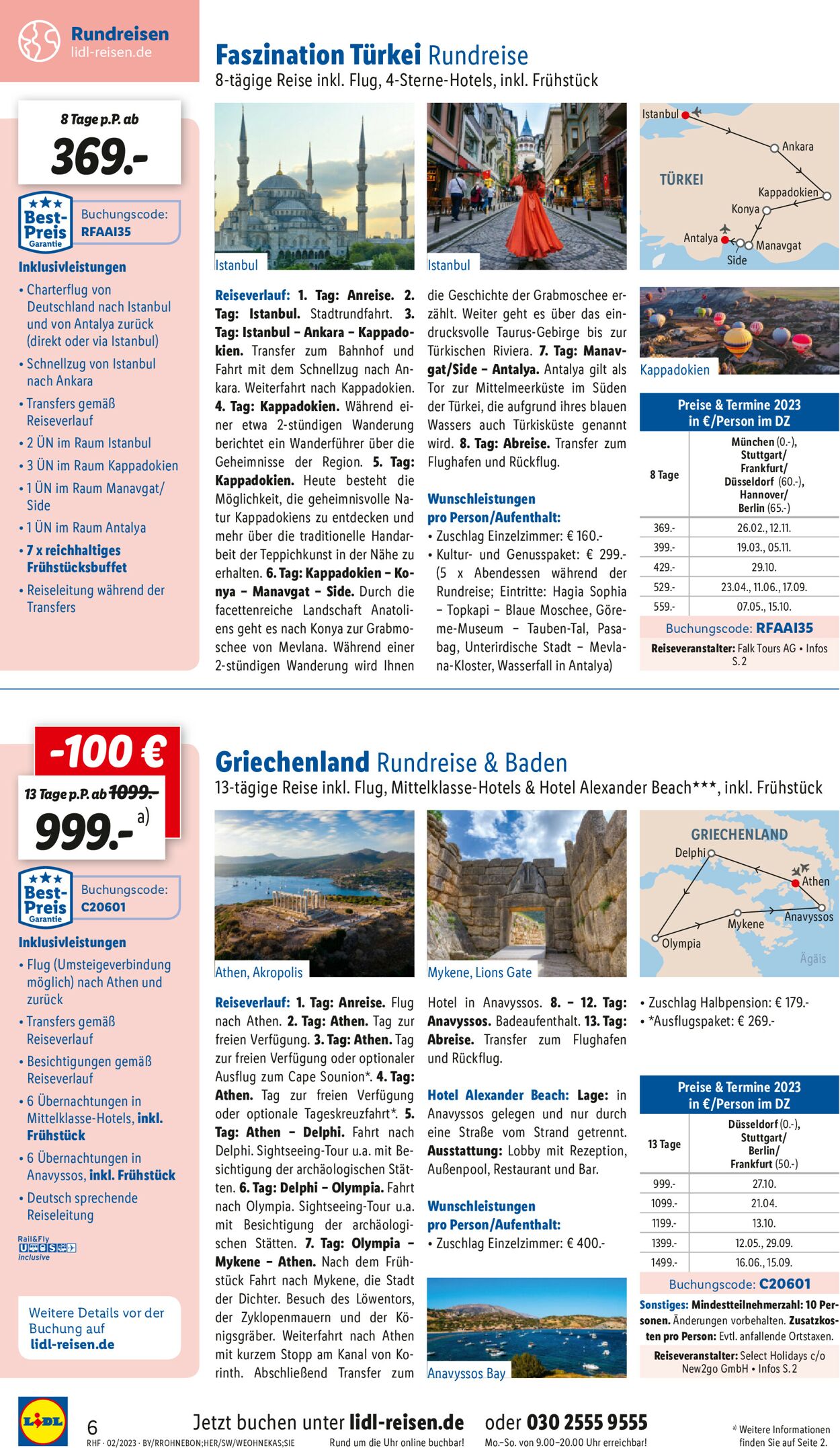 Lidl-Reisen Prospekt - Aktuell vom 28.01-28.02.2023 (Seite 6)