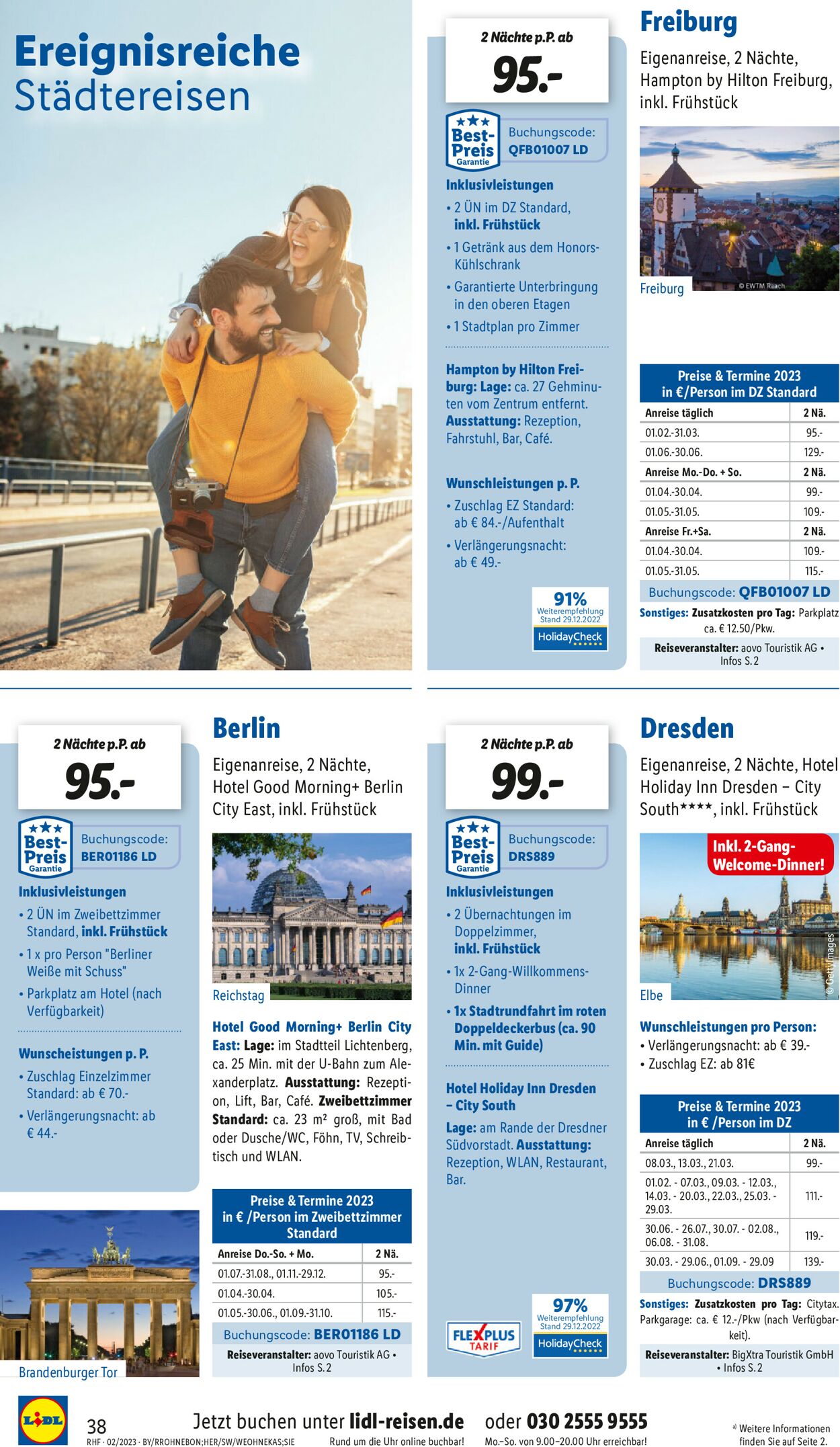 Lidl-Reisen Prospekt - Aktuell vom 28.01-28.02.2023 (Seite 38)