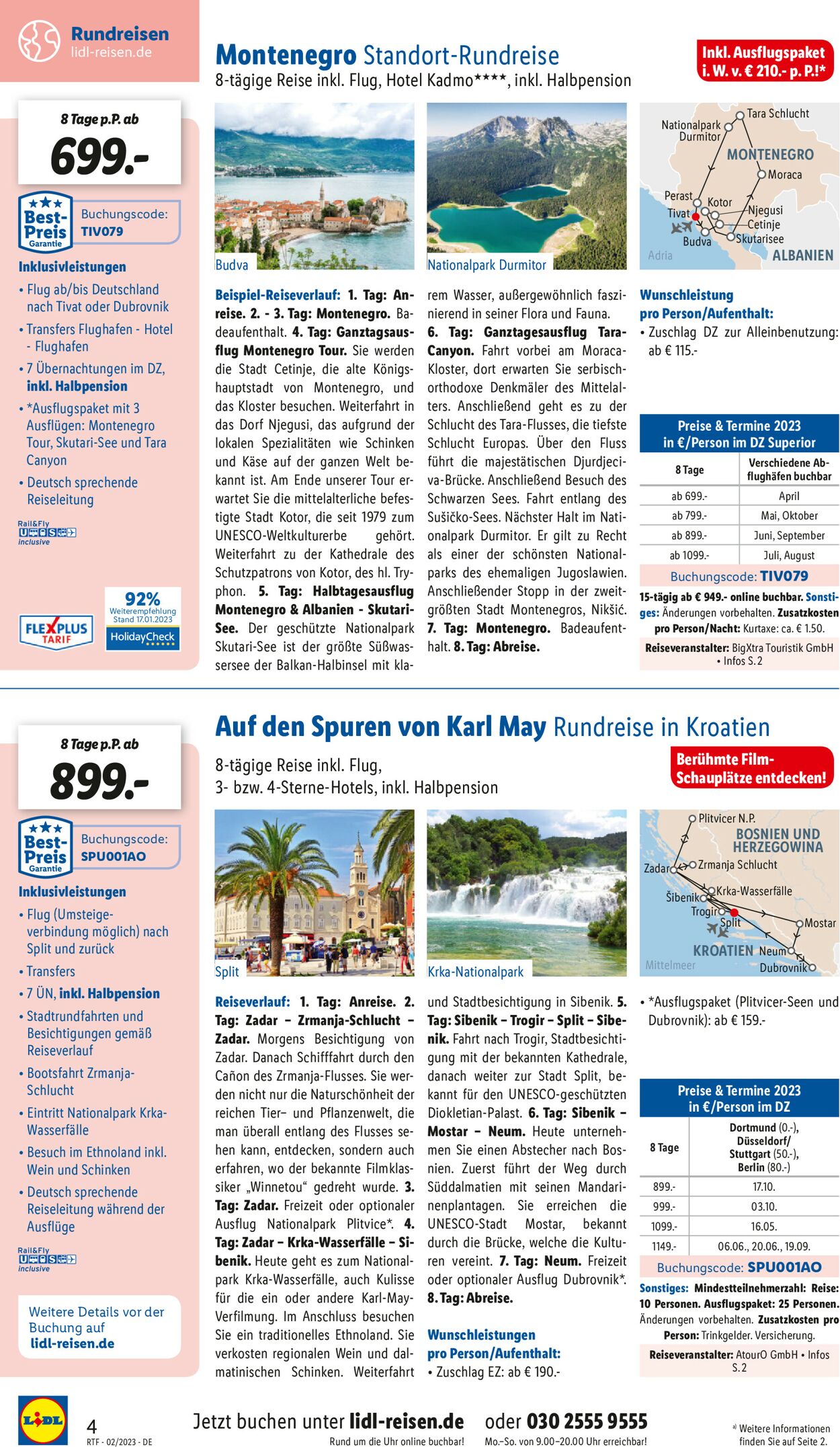 Lidl-Reisen Prospekt - Aktuell vom 13.02-15.03.2023 (Seite 4)