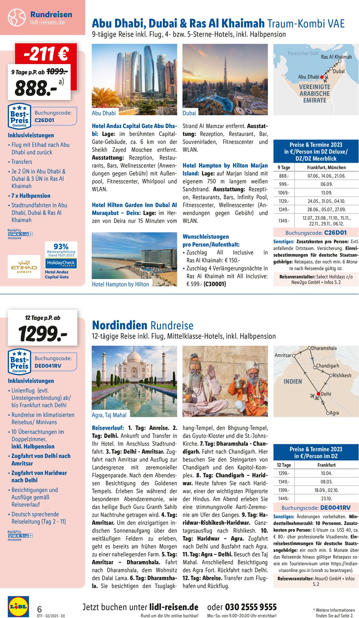 Lidl-Reisen Prospekt - Aktuell vom 13.02-15.03.2023 (Seite 6)