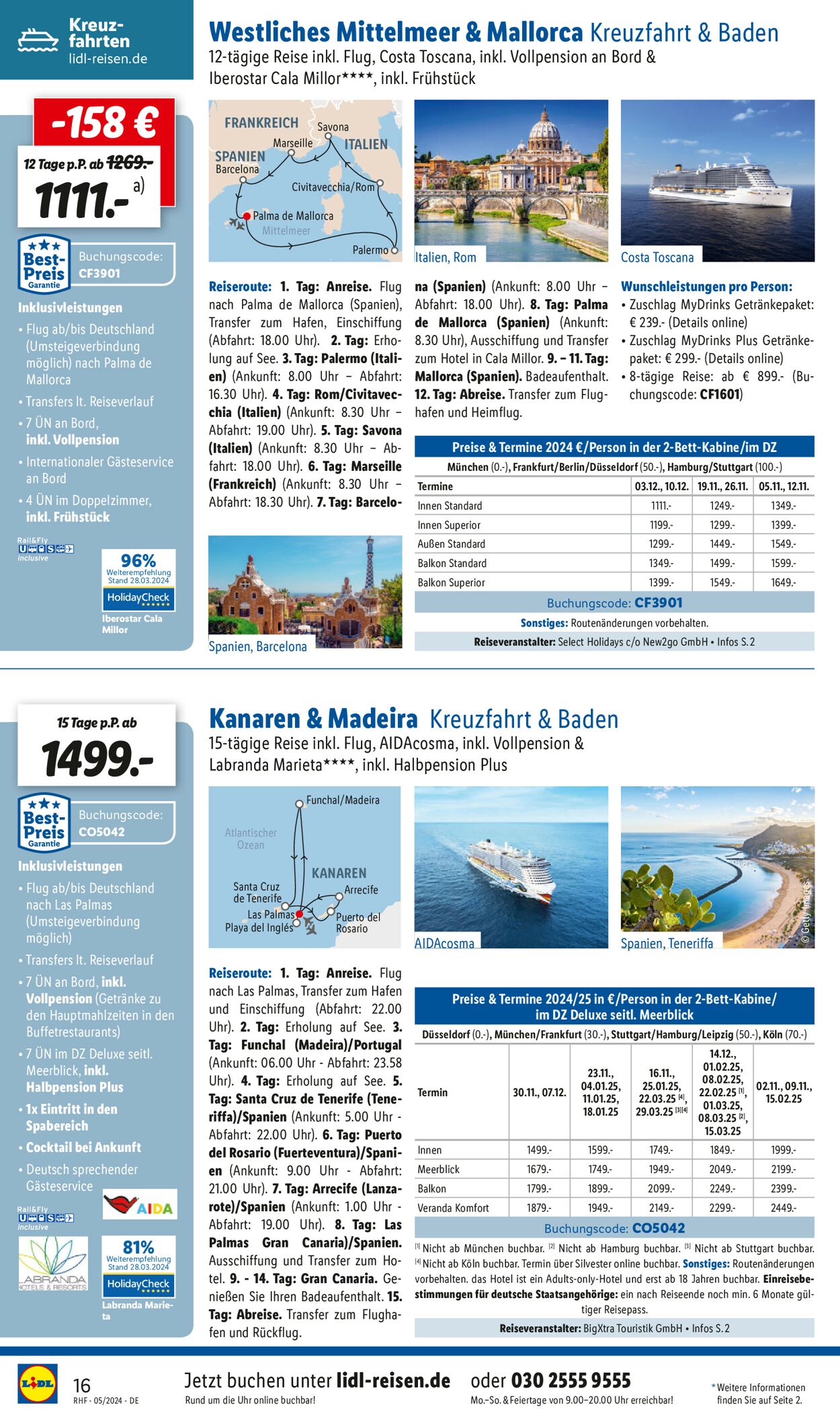 Lidl-Reisen Prospekt - Aktuell vom 27.04-31.05.2024 (Seite 16)