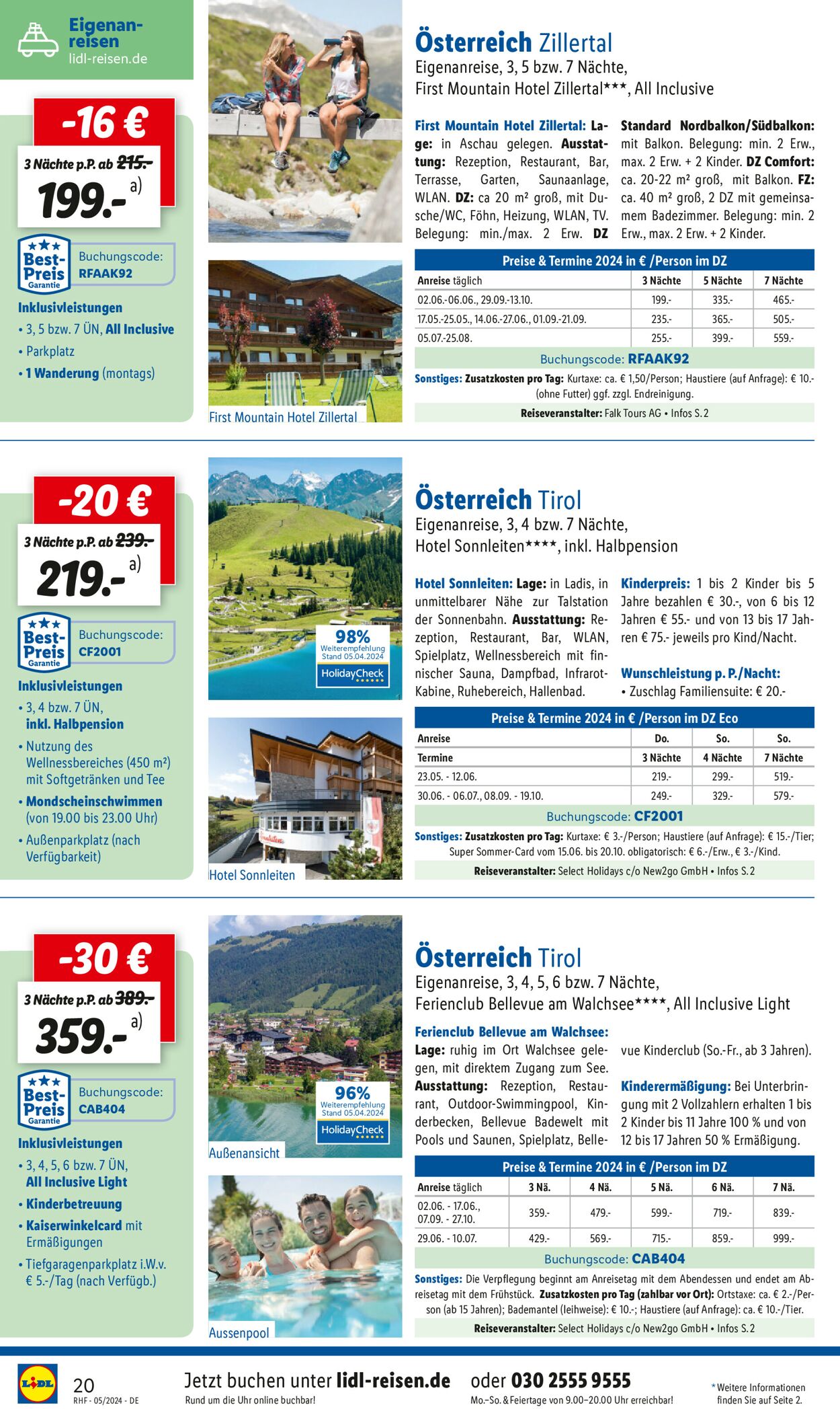 Lidl-Reisen Prospekt - Aktuell vom 27.04-31.05.2024 (Seite 20)