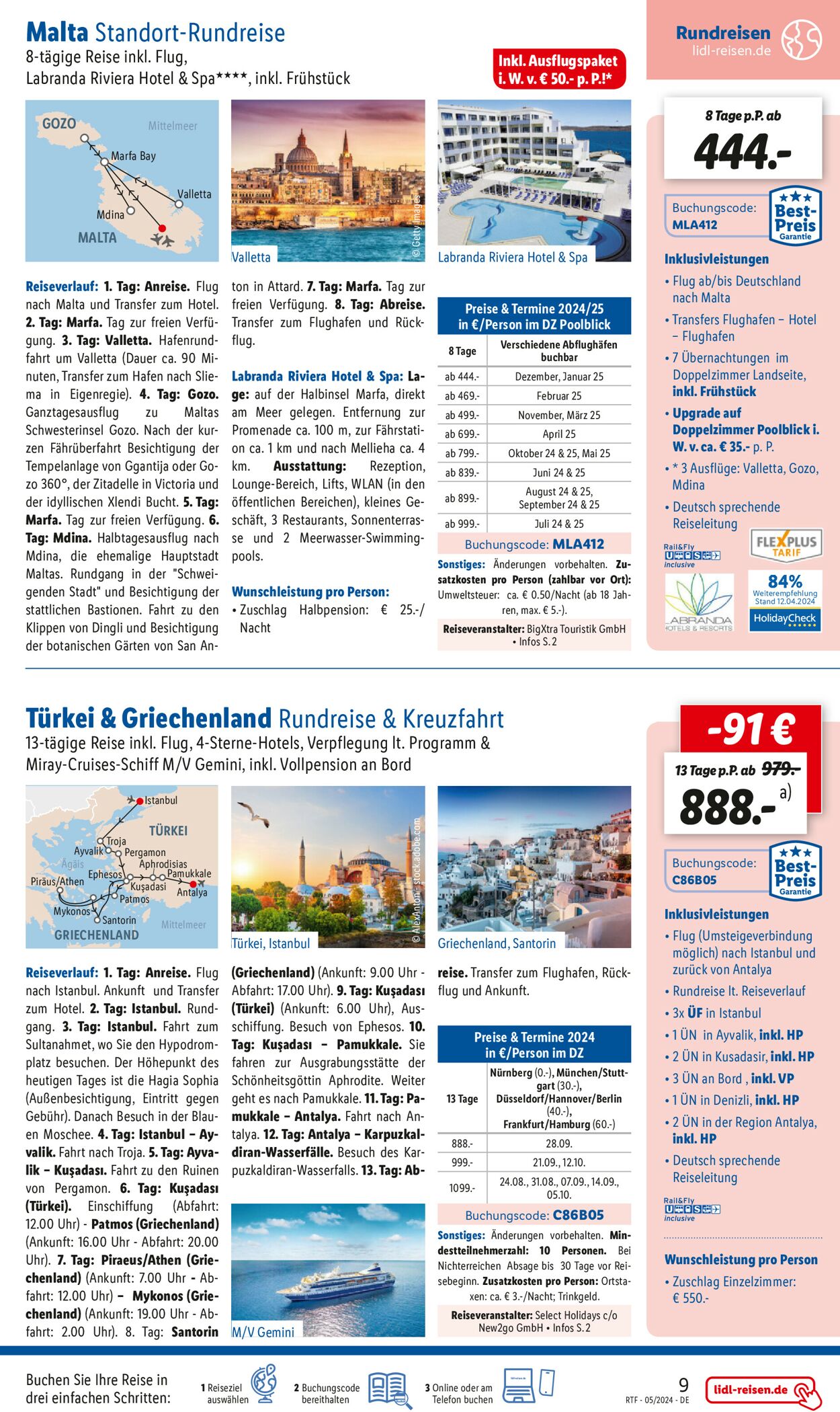 Lidl-Reisen Prospekt - Aktuell vom 15.05-15.06.2024 (Seite 9)