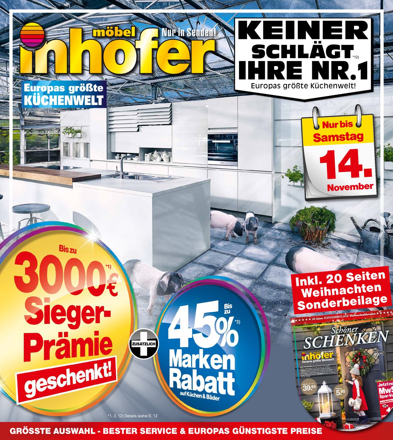 Möbel Inhofer Prospekt - Aktuell vom 05.11-14.11.2020