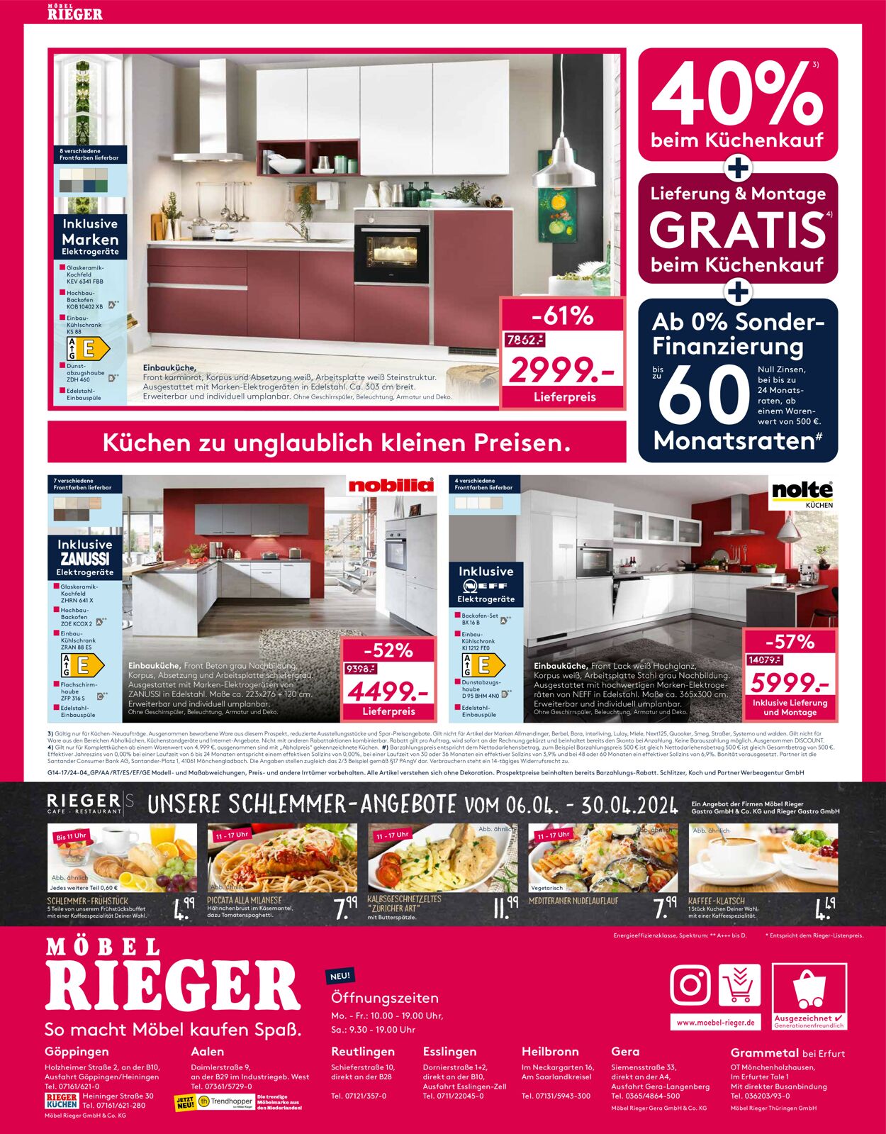 Möbel Rieger Prospekt - Aktuell vom 17.04-24.04.2024 (Seite 4)