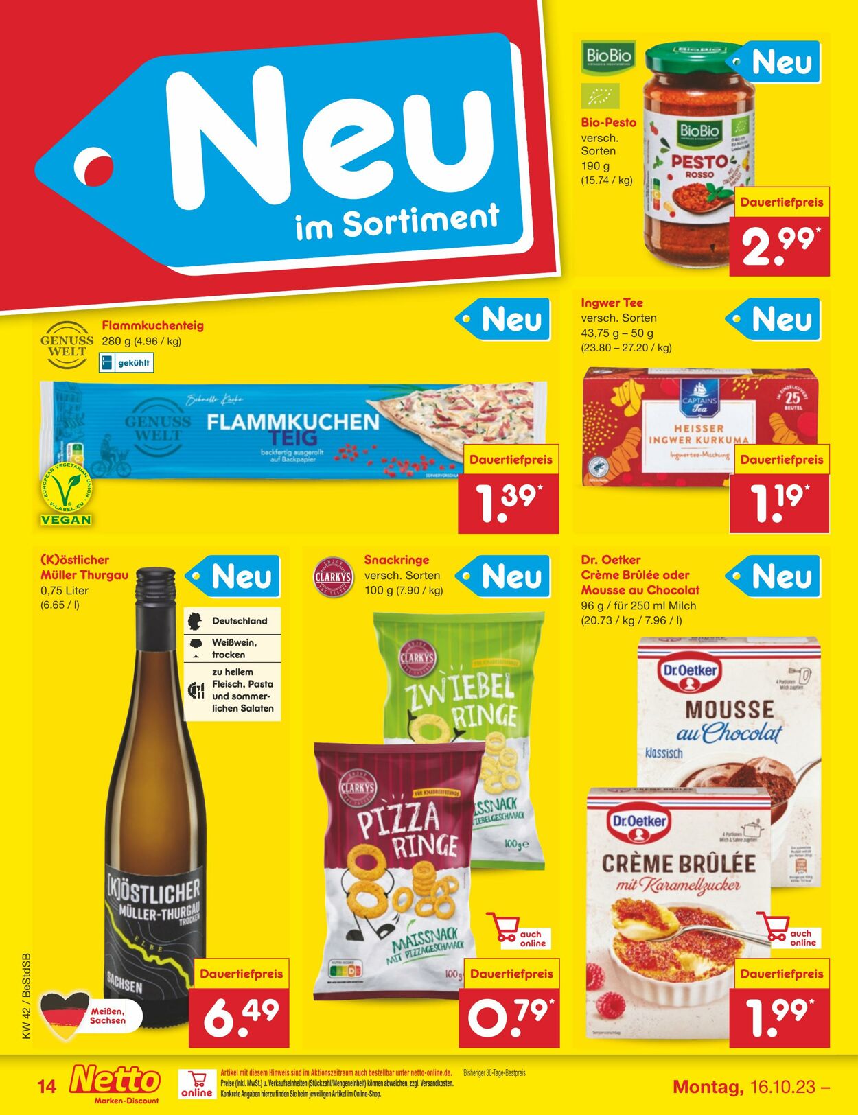 Netto Marken-Discount Prospekt - Aktuell vom 09.10-14.10.2023 (Seite 16)