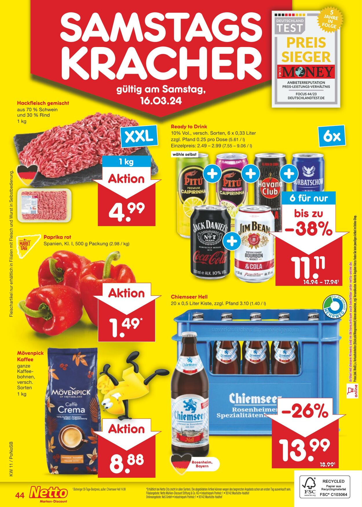 Netto Marken-Discount Prospekt - Aktuell vom 11.03-16.03.2024 (Seite 52)