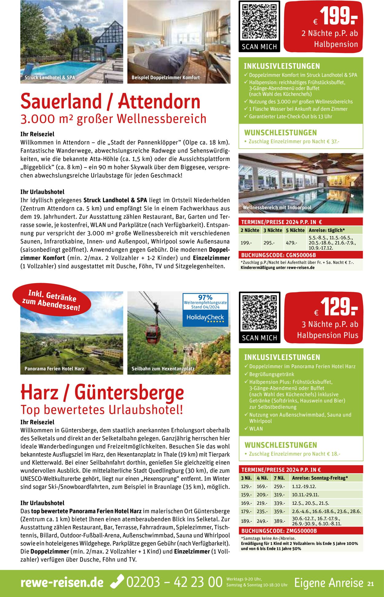 REWE Reisen Prospekt - Aktuell vom 01.05-31.05.2024 (Seite 21)