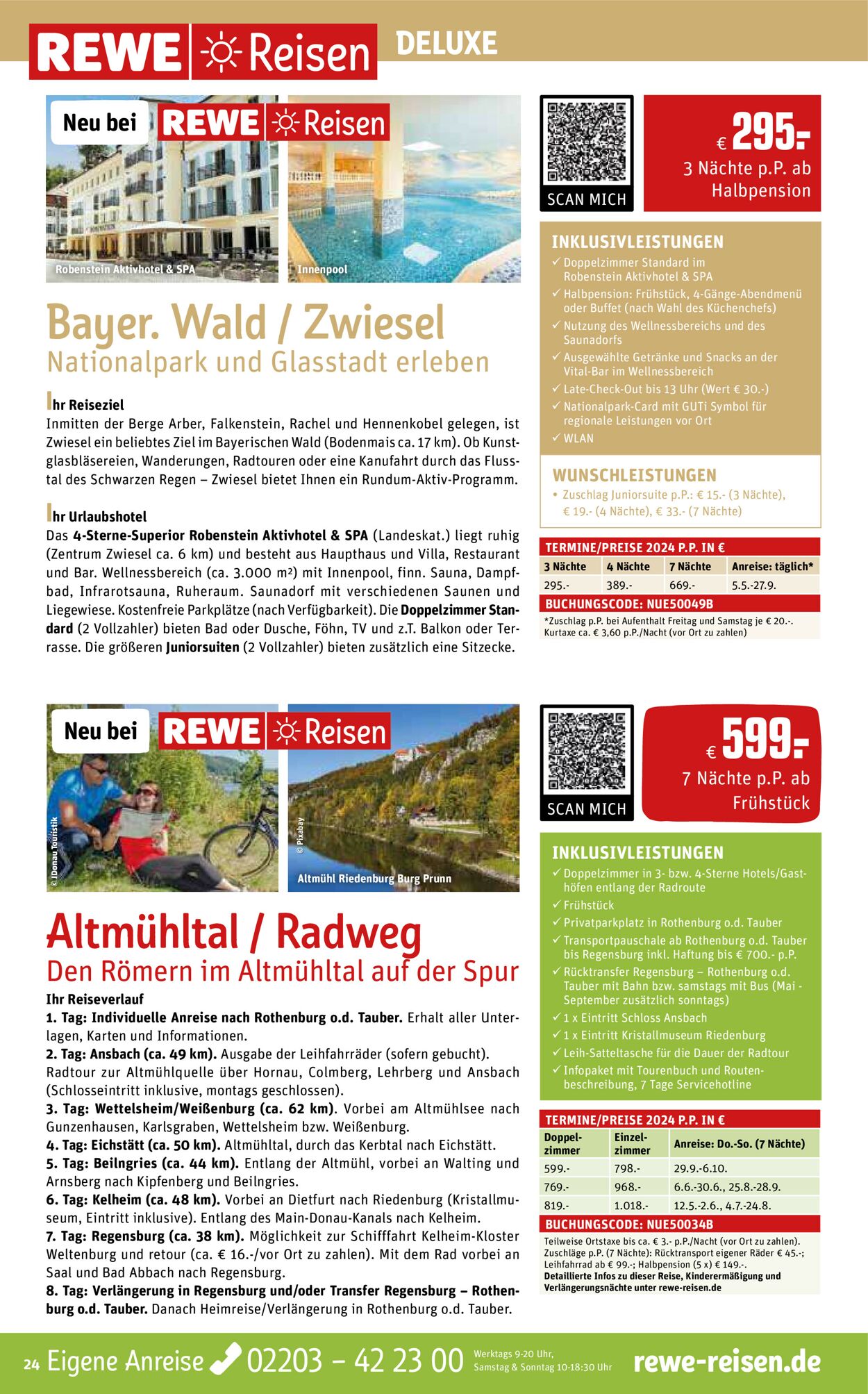 REWE Reisen Prospekt - Aktuell vom 01.05-31.05.2024 (Seite 24)