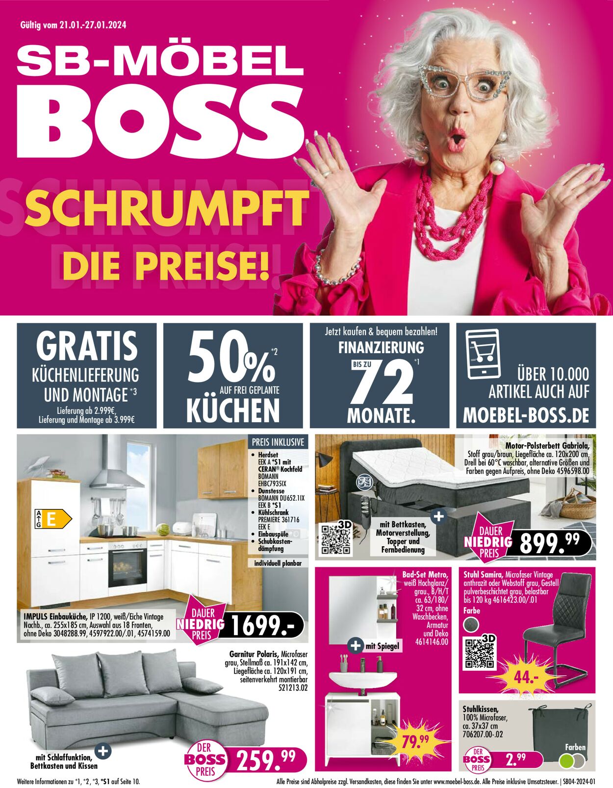 SB Möbel Boss Prospekt - Aktuell vom 19.01-26.01.2024