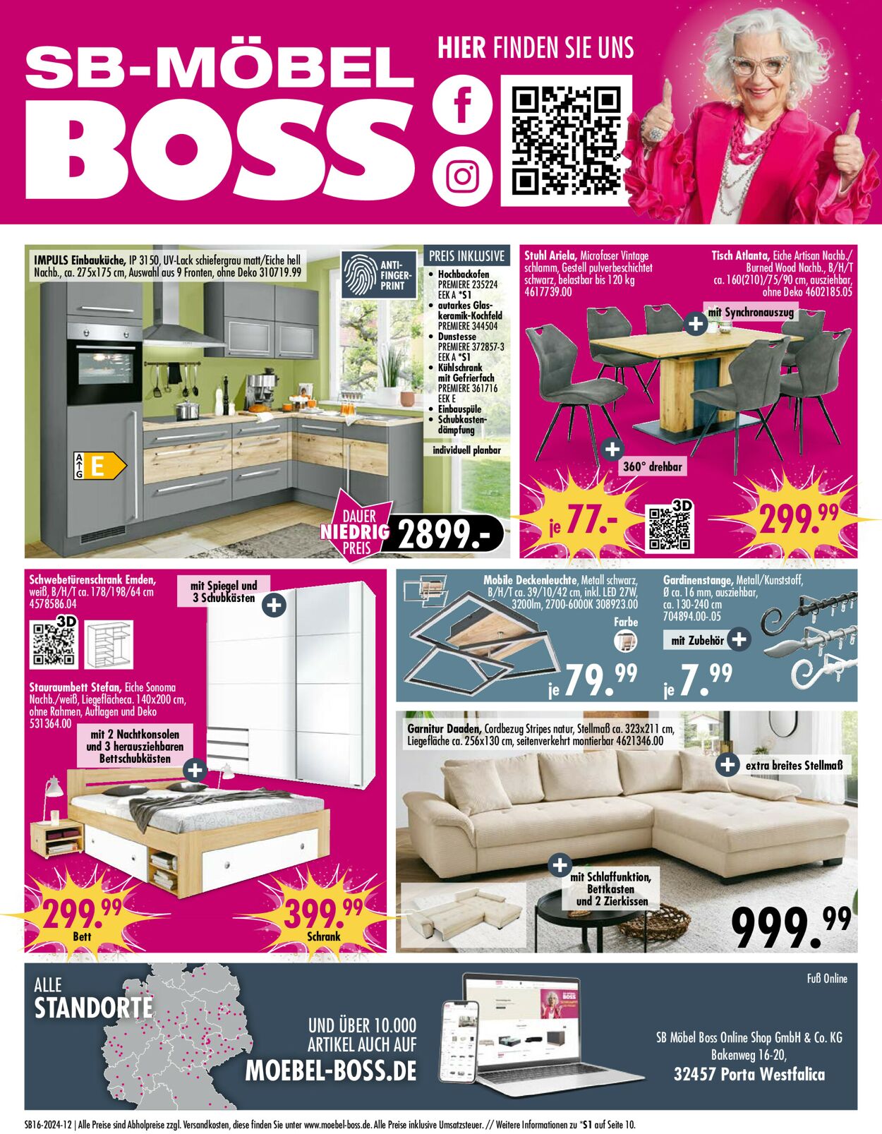 SB Möbel Boss Prospekt - Aktuell vom 11.04-18.04.2024 (Seite 12)