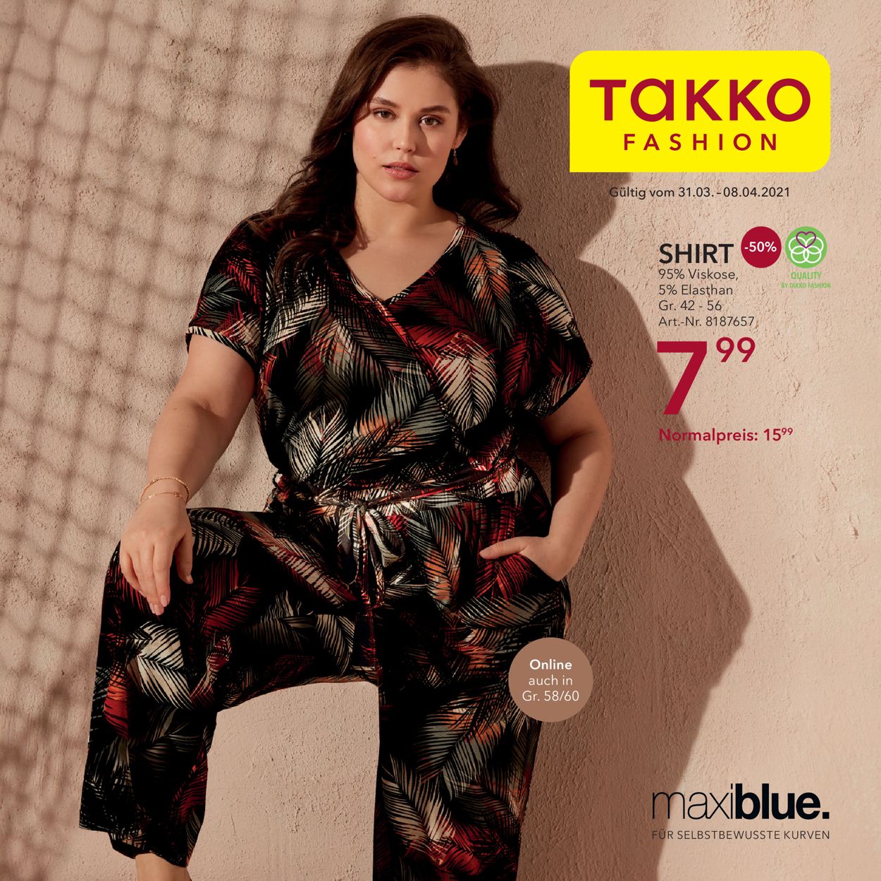 Takko Fashion Prospekt - Aktuell vom 31.03-08.04.2021