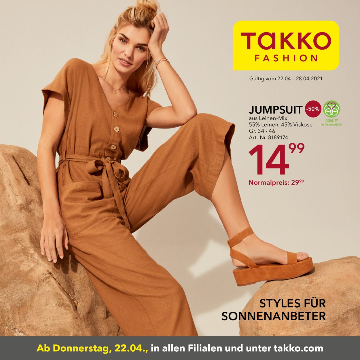 Takko Fashion Prospekt - Aktuell vom 22.04-28.04.2021