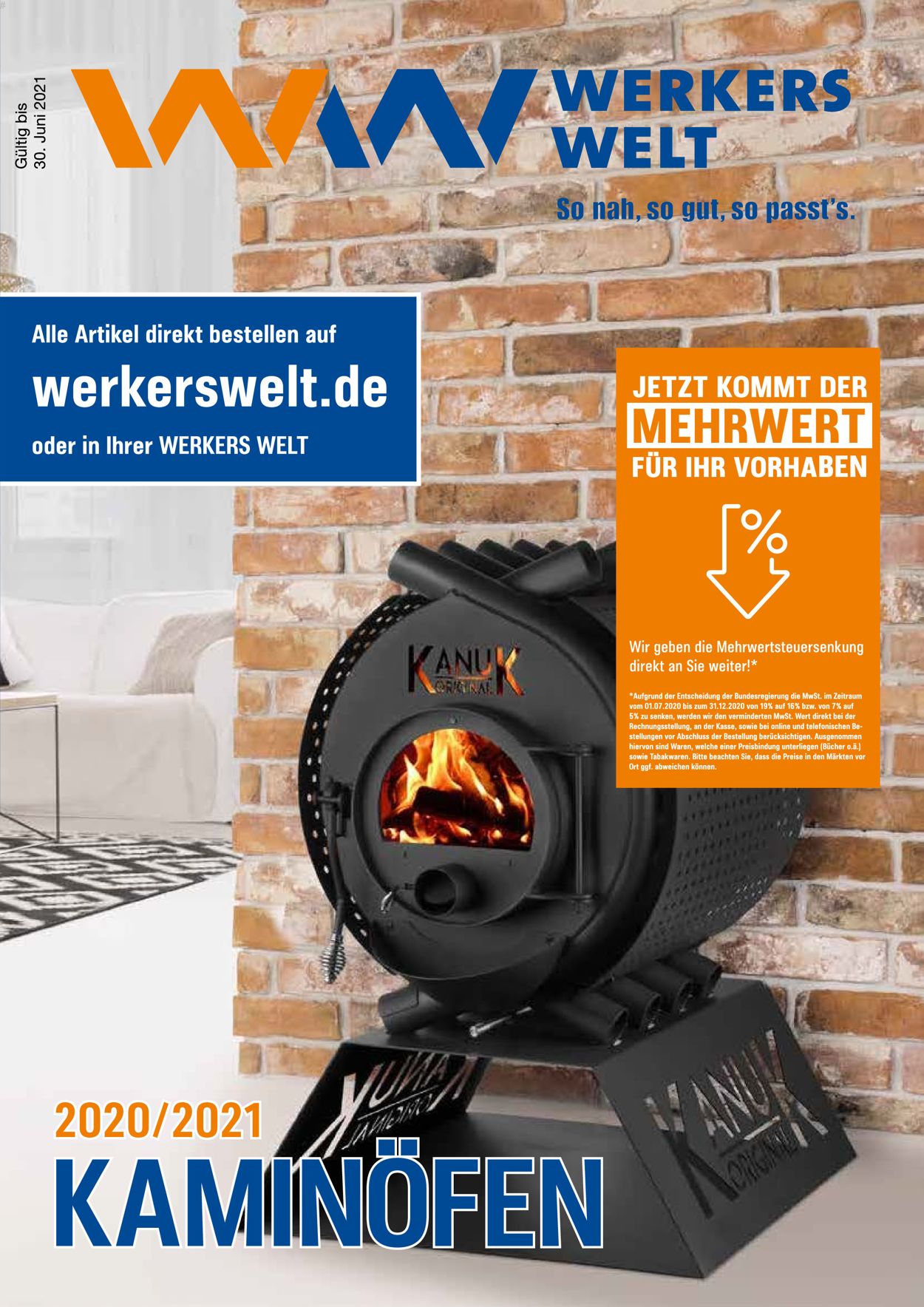 Werkers Welt Kamin Prospekt - Aktuell vom 01.11-30.06.2021