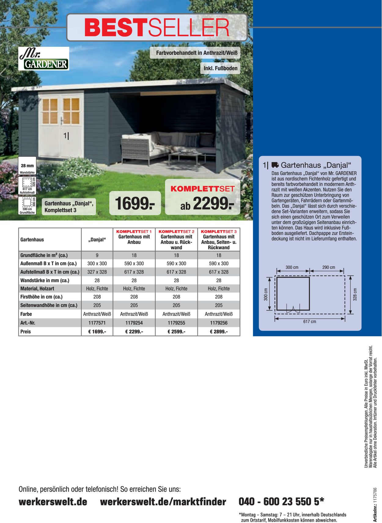 Werkers Welt Gartenhaus Prospekt - Aktuell vom 01.03-31.08.2021 (Seite 148)
