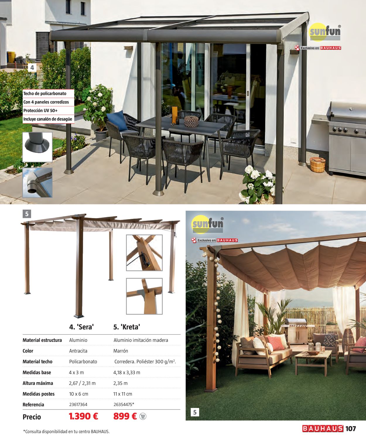 Bauhaus Mobiliario de terraza y jardín Folleto - 18.03-18.04.2021 (Página 107)