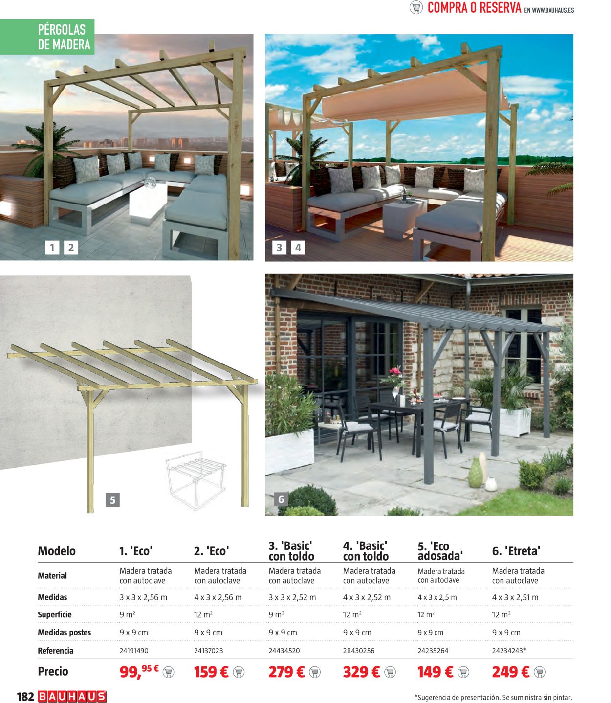 Bauhaus Mobiliario de terraza y jardín Folleto - 18.03-18.04.2021 (Página 182)