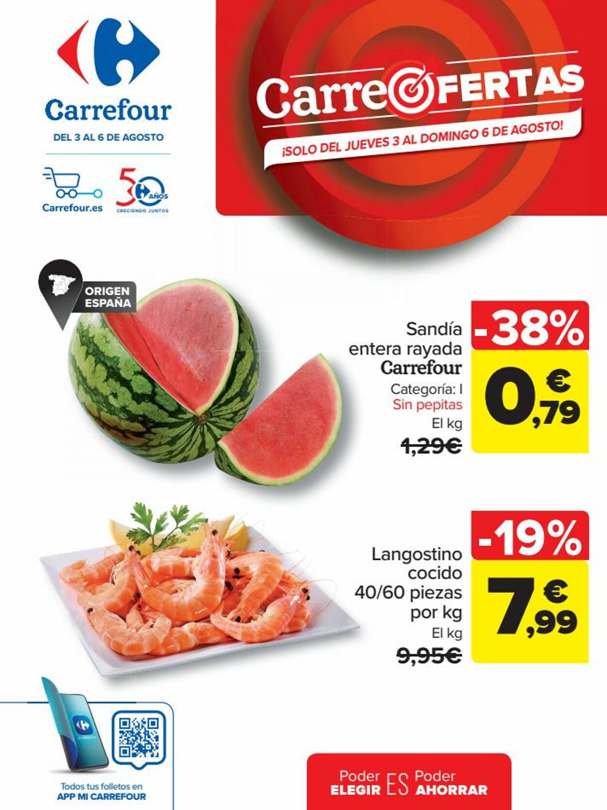 Carrefour Folleto - 03.08-06.08.2023